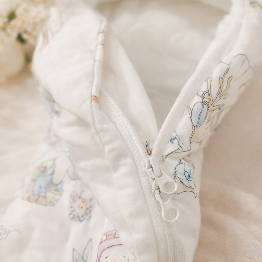 SMILE BABY New Born Carry Nest – C.GREEN | Soft & Cozy Baby Sleeping Bag with Hood