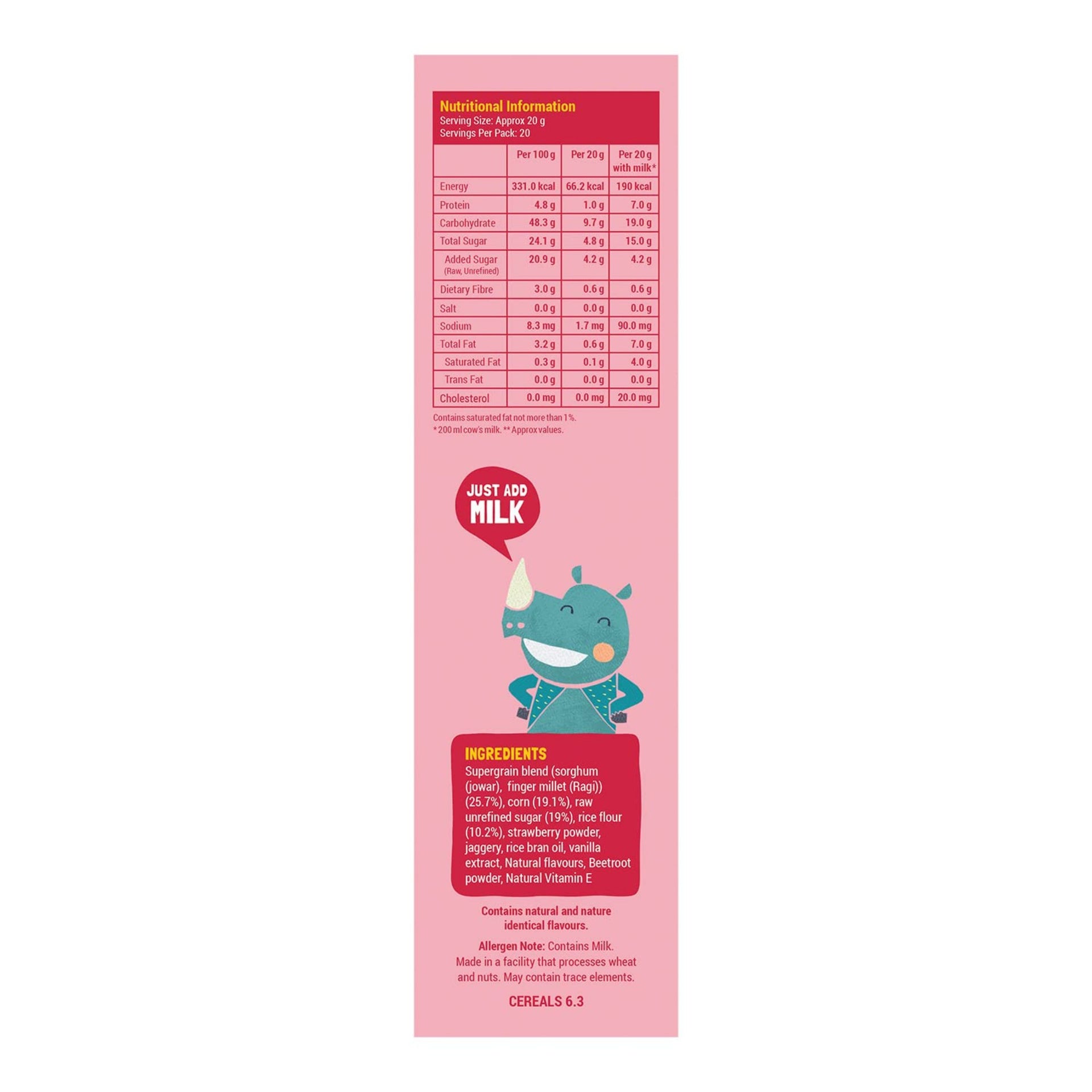 Slurrp Farm Cereal – Berry Crunch Strawberry & Choco Crunch Chocolate | 2 Variants | 400 g