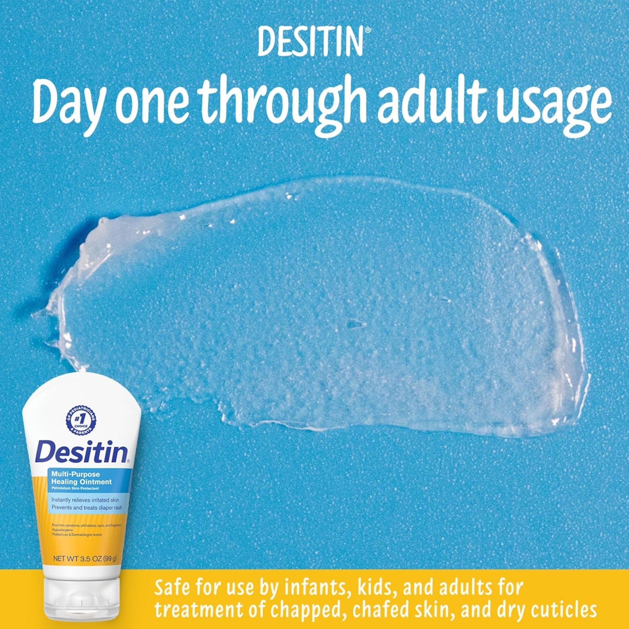 Desitin Skin Protectant and Diaper Rash Multi-Purpose Healing Ointment – 100g (3.5 oz)