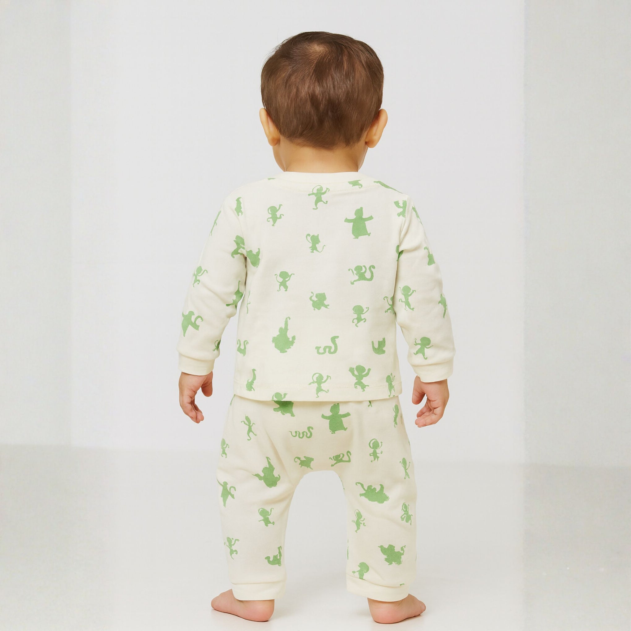 Ollypop Disney Jungle Book Full Sleeves Cotton Night Suit Set for Baby Boys & Girls (3Months TO 3 YEARS )