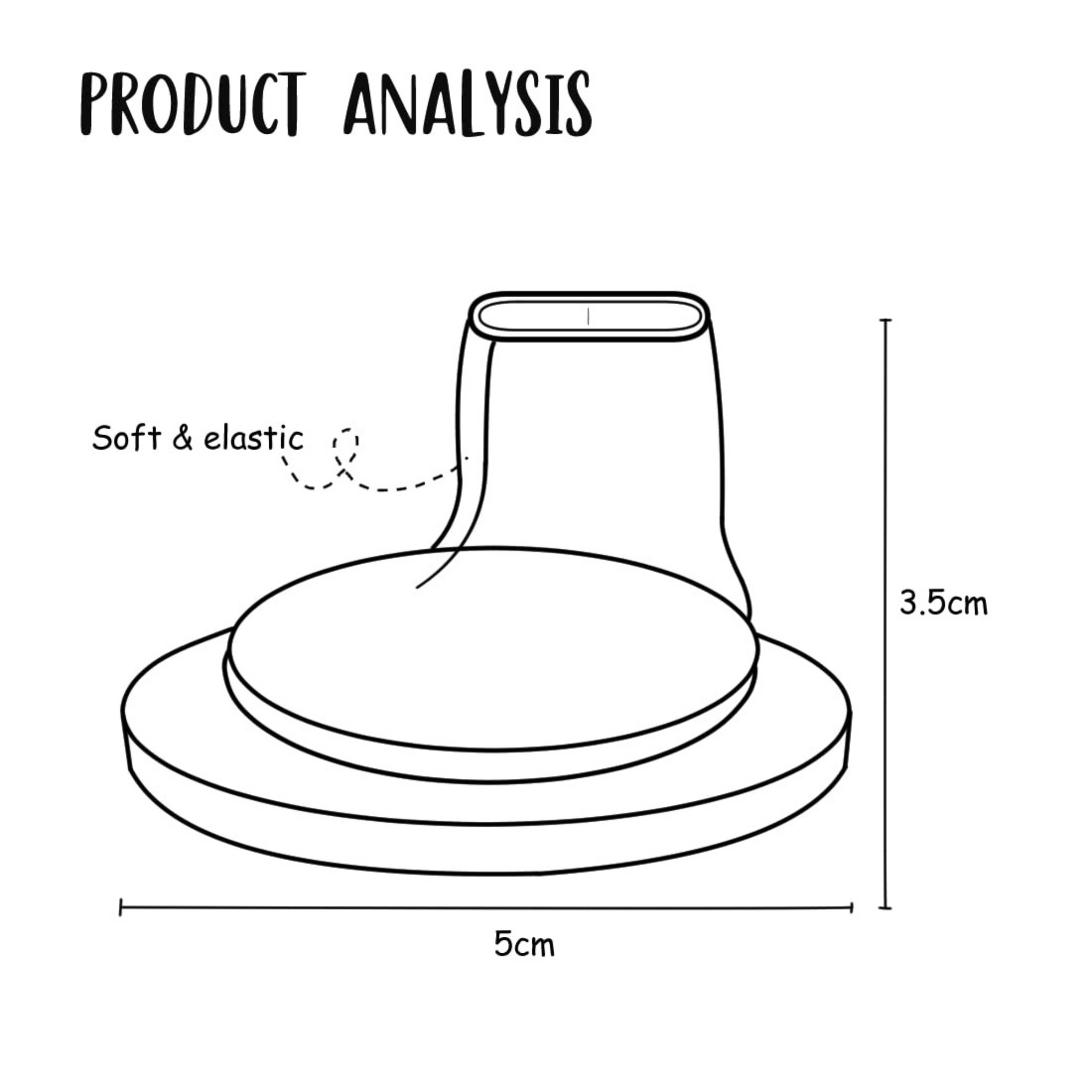 Buddsbuddy BPA Free Wide Neck Soft Silicone Sipper Spout Teat, BB7177