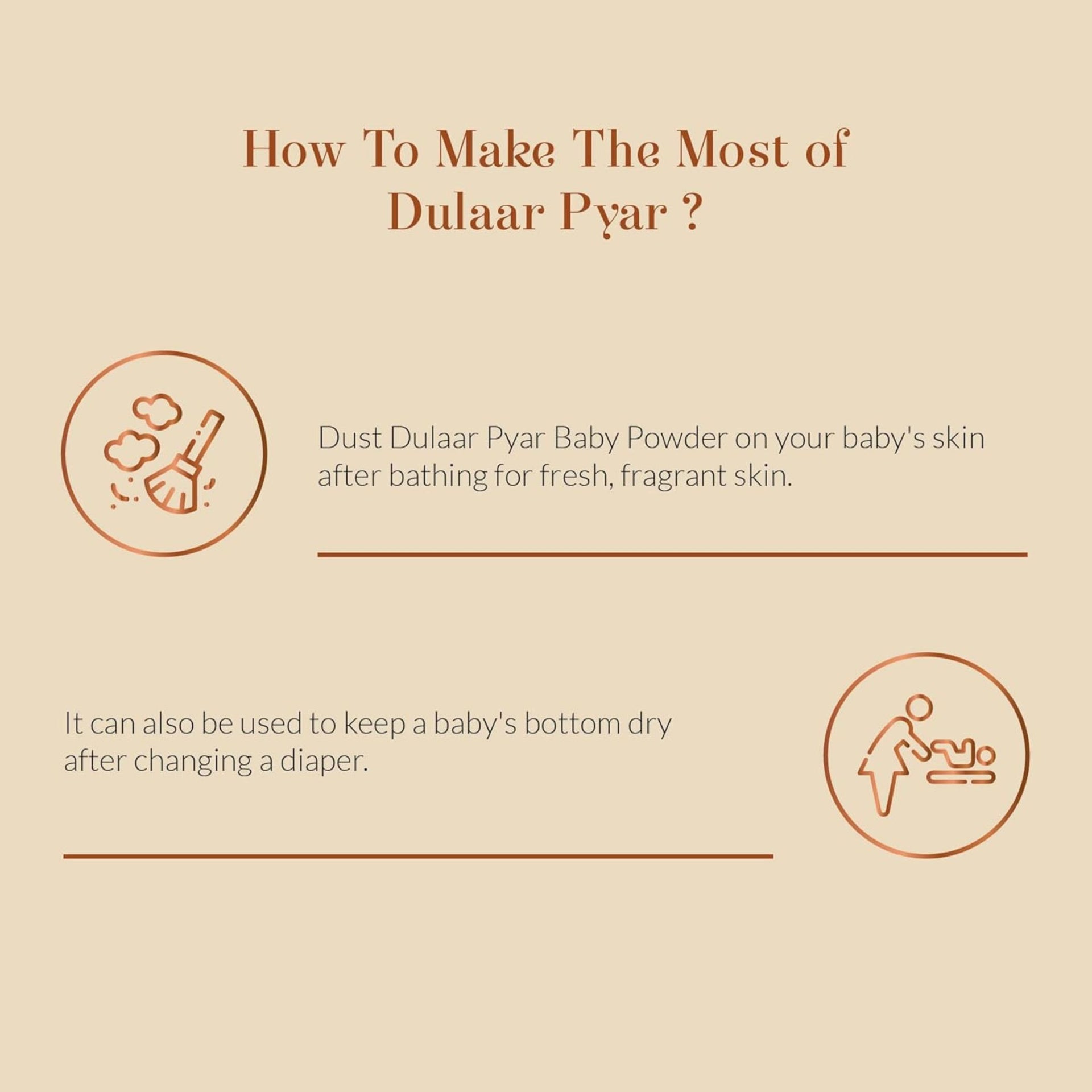 Baby Forest Dulaar Pyar Baby Powder – Talc-Free Ayurvedic Baby Powder with 6 Herbs & Oils for Gentle, Dry & Fresh Skin (0+ Years)