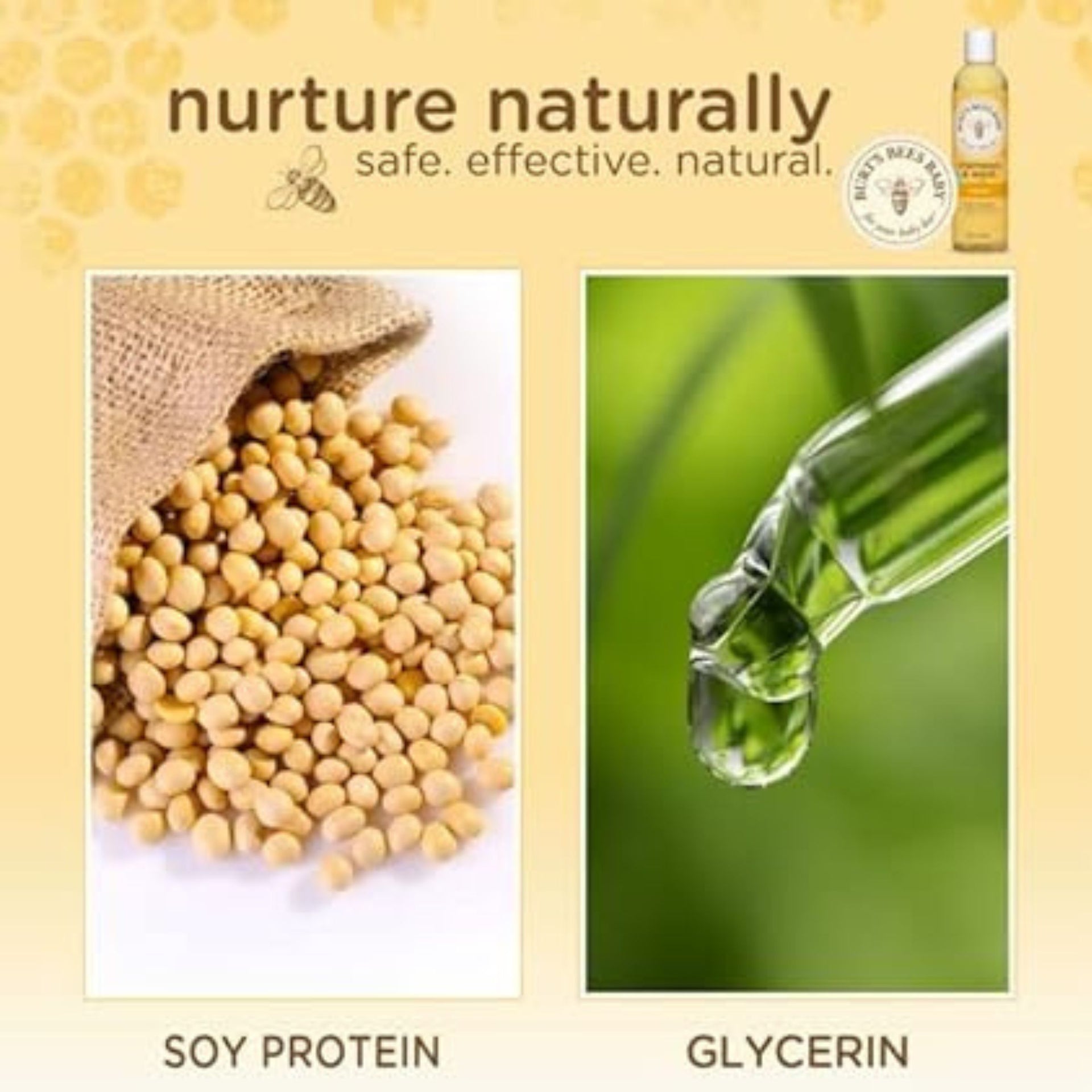 Burt’s Bees Baby Shampoo & Wash – Original | Tear-Free, 98.9% Natural, Gentle Cleanser for Baby Hair & Skin