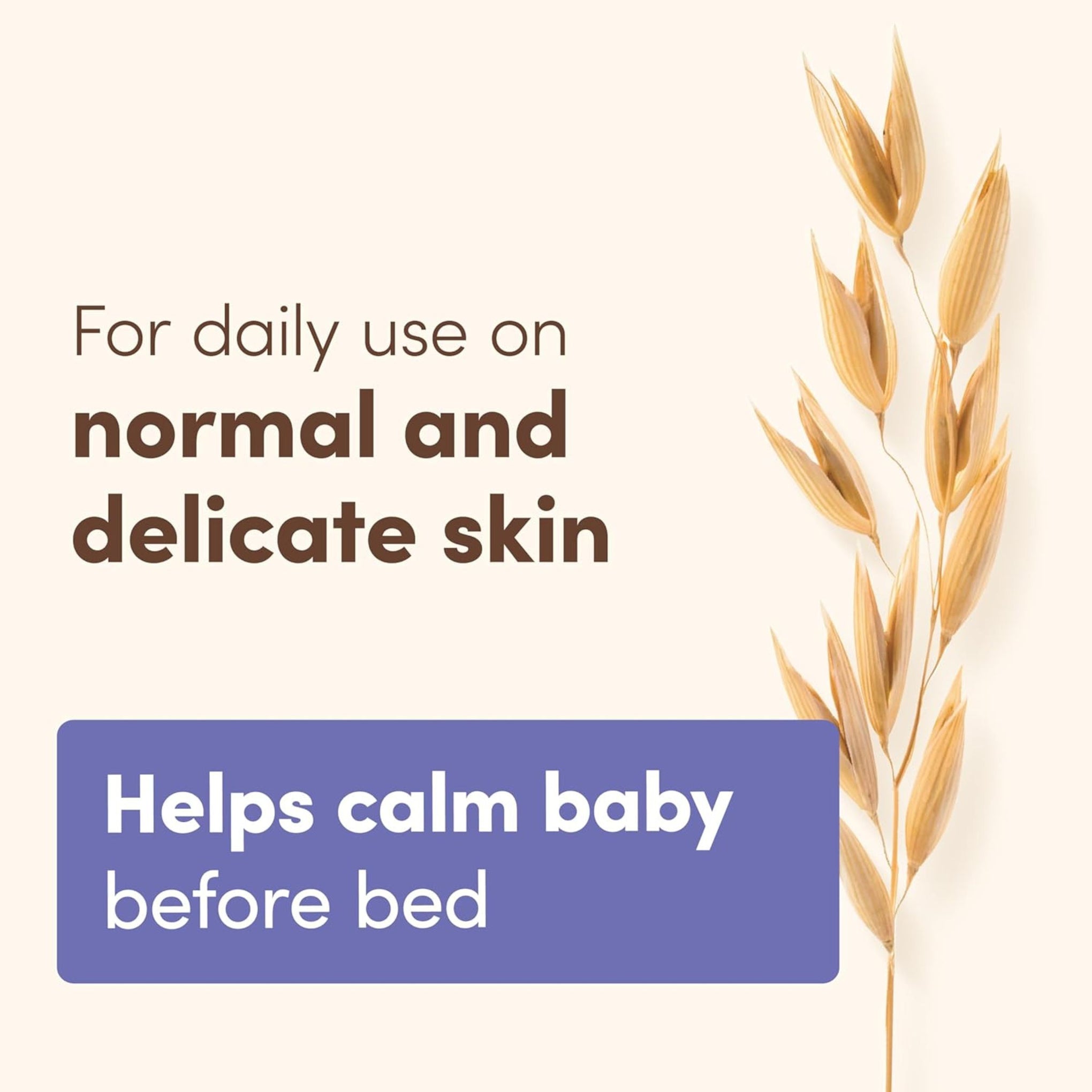 Aveeno Baby Calming Comfort Moisturizing Lotion with Relaxing Lavender & Vanilla Scents, Non-Greasy Body Lotion with Natural Oatmeal & Dimethicone, Paraben- & Phthalate-Free, 8 fl. oz