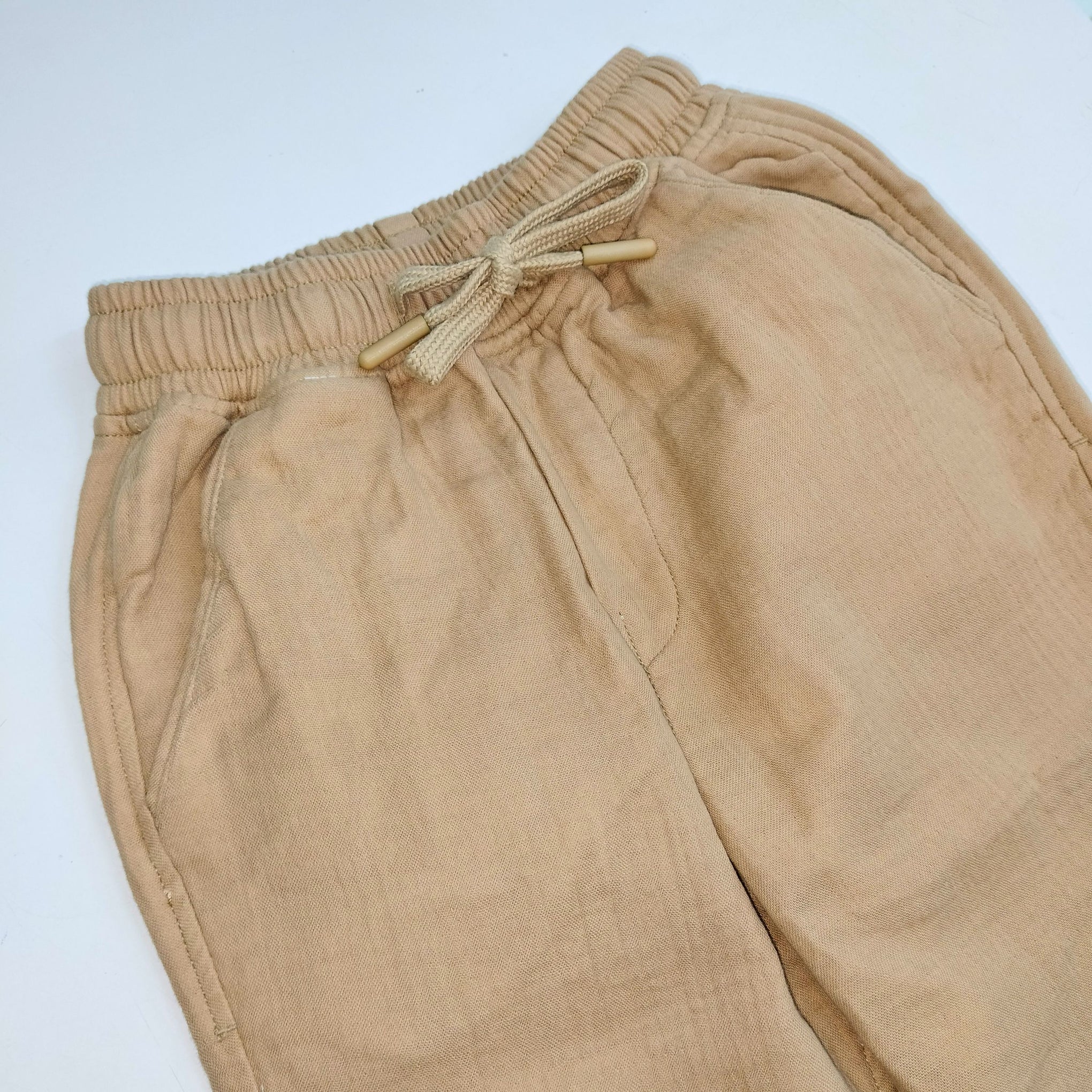 BLAZO Boys' Casual FAWN color Pants – Elastic Waist with Pockets | Stylish Bottomwear for Boys | Trendy Pants for 12 Months to 12 Years Kids  – Daily & Party Wear