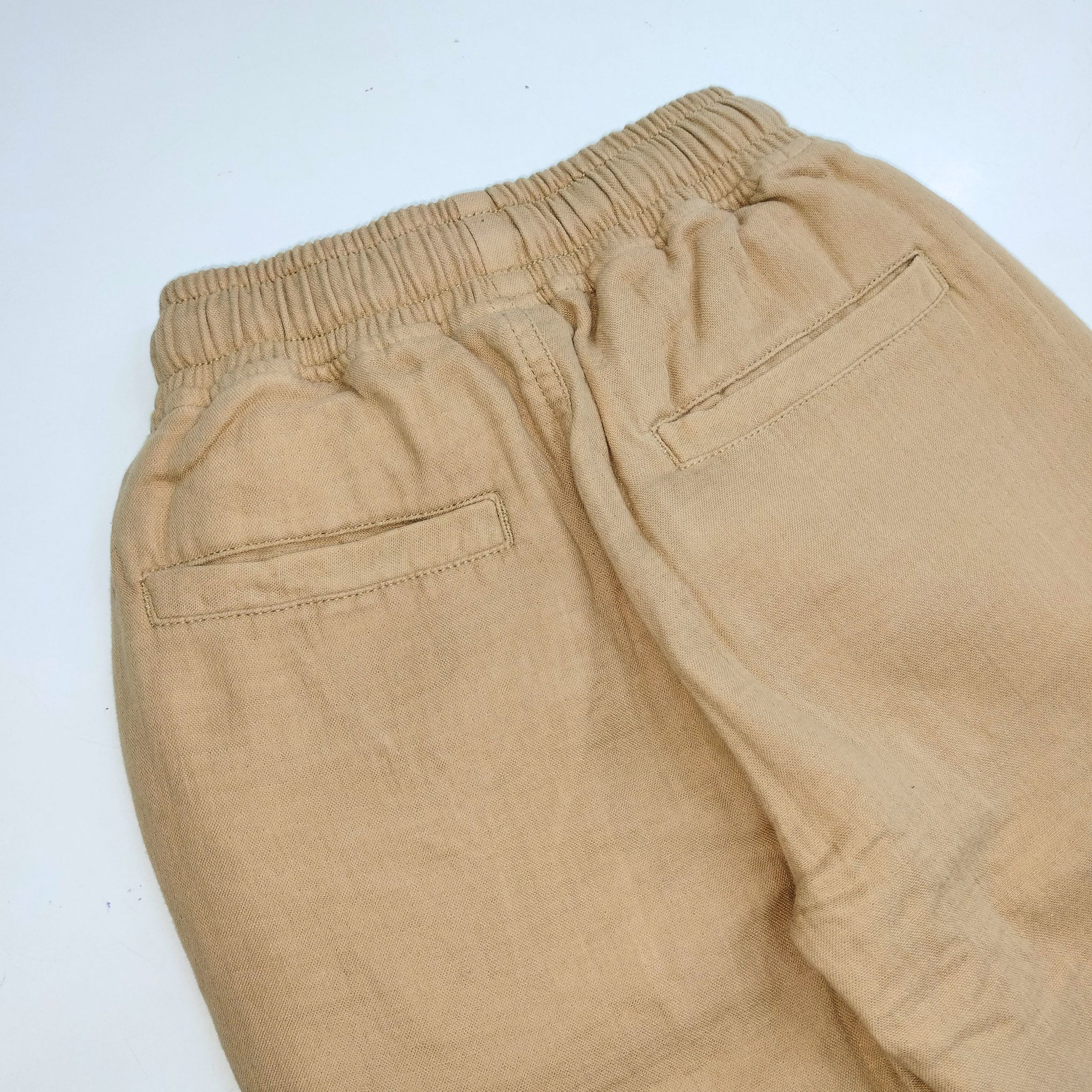 BLAZO Boys' Casual FAWN color Pants – Elastic Waist with Pockets | Stylish Bottomwear for Boys | Trendy Pants for 12 Months to 12 Years Kids  – Daily & Party Wear