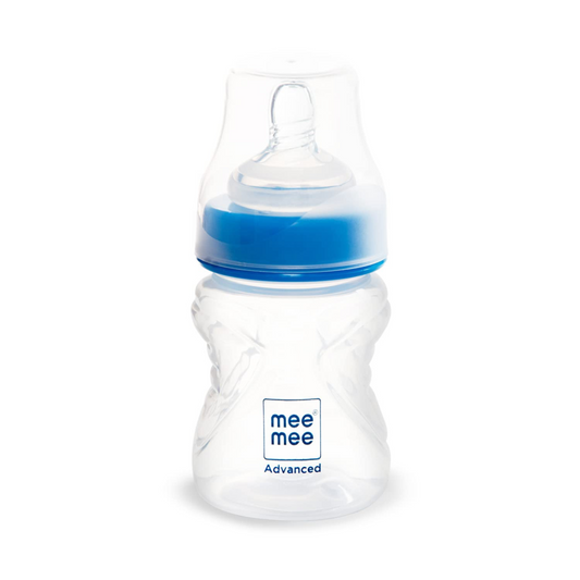 Mee Mee Milk-Safe™ Feeding Bottle with Anti-Colic Teat | Baby Feeding Bottle with Baby Grip Shape