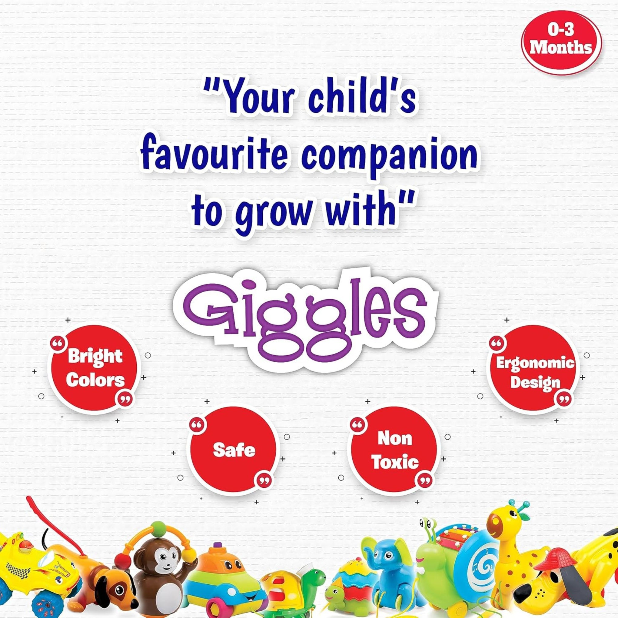 Giggles Funskool Link Stack N Nest, Nesting & Stackable Toy Blocks for Kids, Encourages Learning & Development , Gift Set for Kid, Age 6+ Months