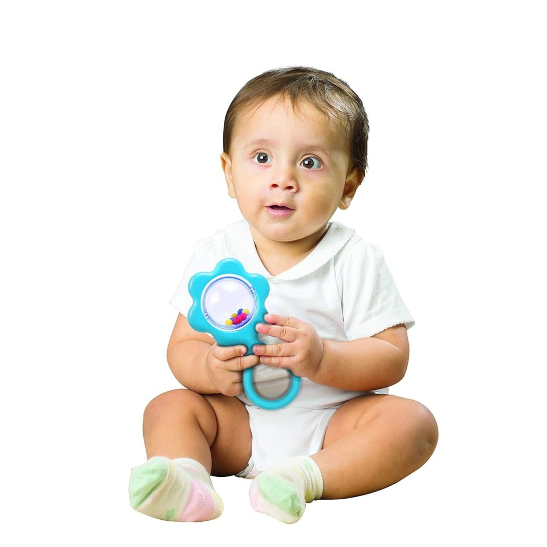 Giggles - Gift Set Classic, Multicolour Baby Toy Gift Set for New Born, Stack,Nest,Link,Squeakers,Teether,Rattle, 6 Months & Above, Infant Toys