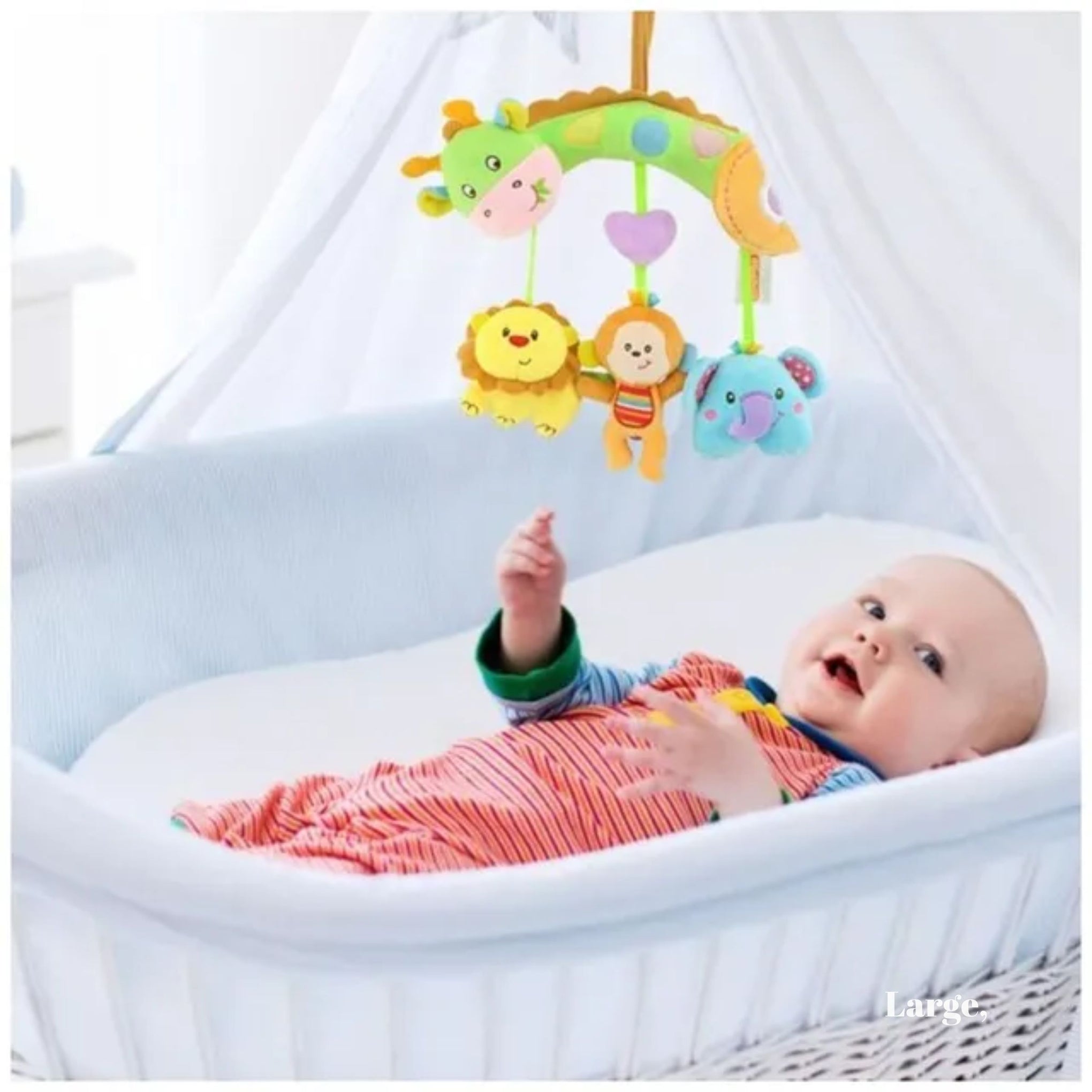 Smile Baby  Baby Stroller Plush Hanging Rattle Pendant Toy - Animals
