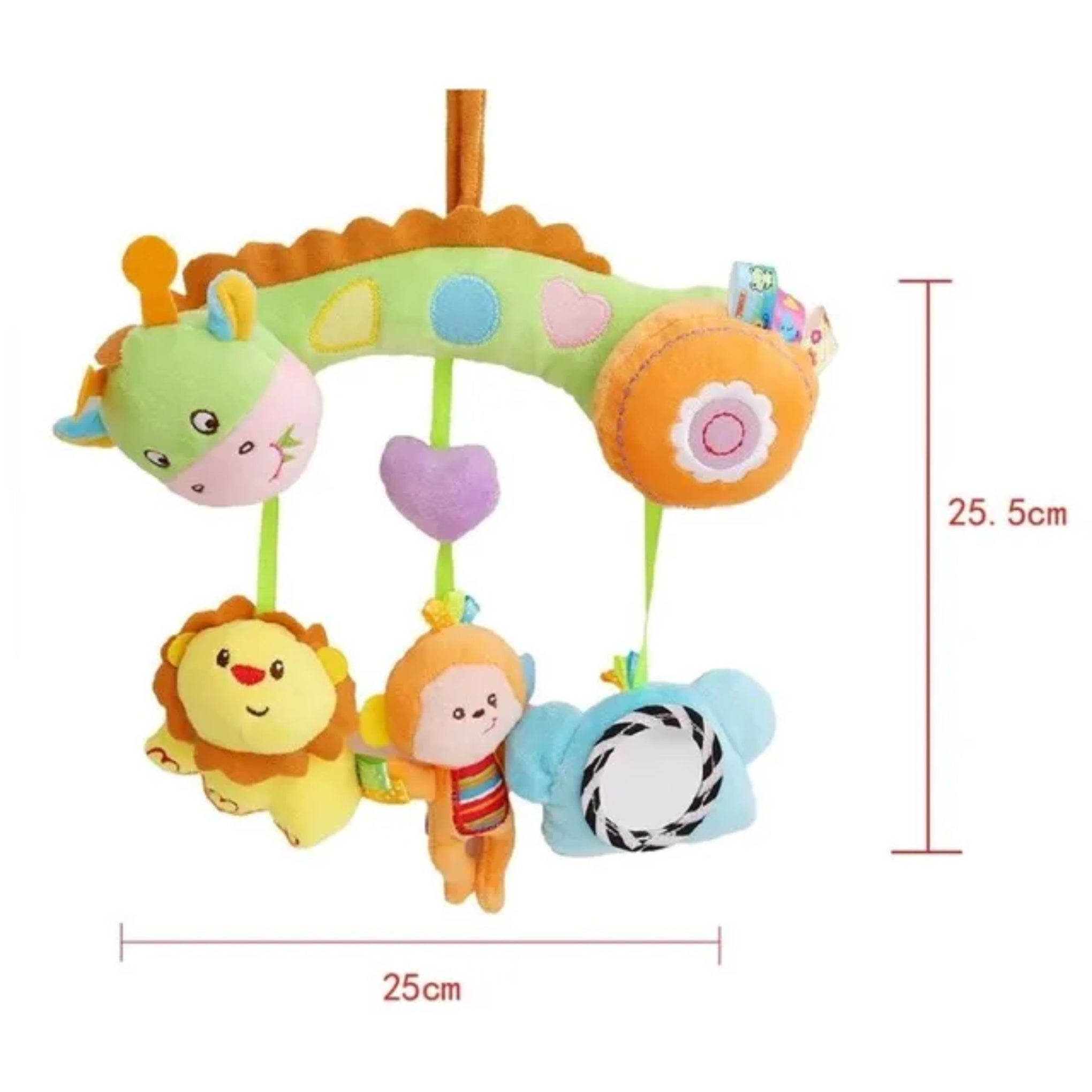 Smile Baby  Baby Stroller Plush Hanging Rattle Pendant Toy - Animals
