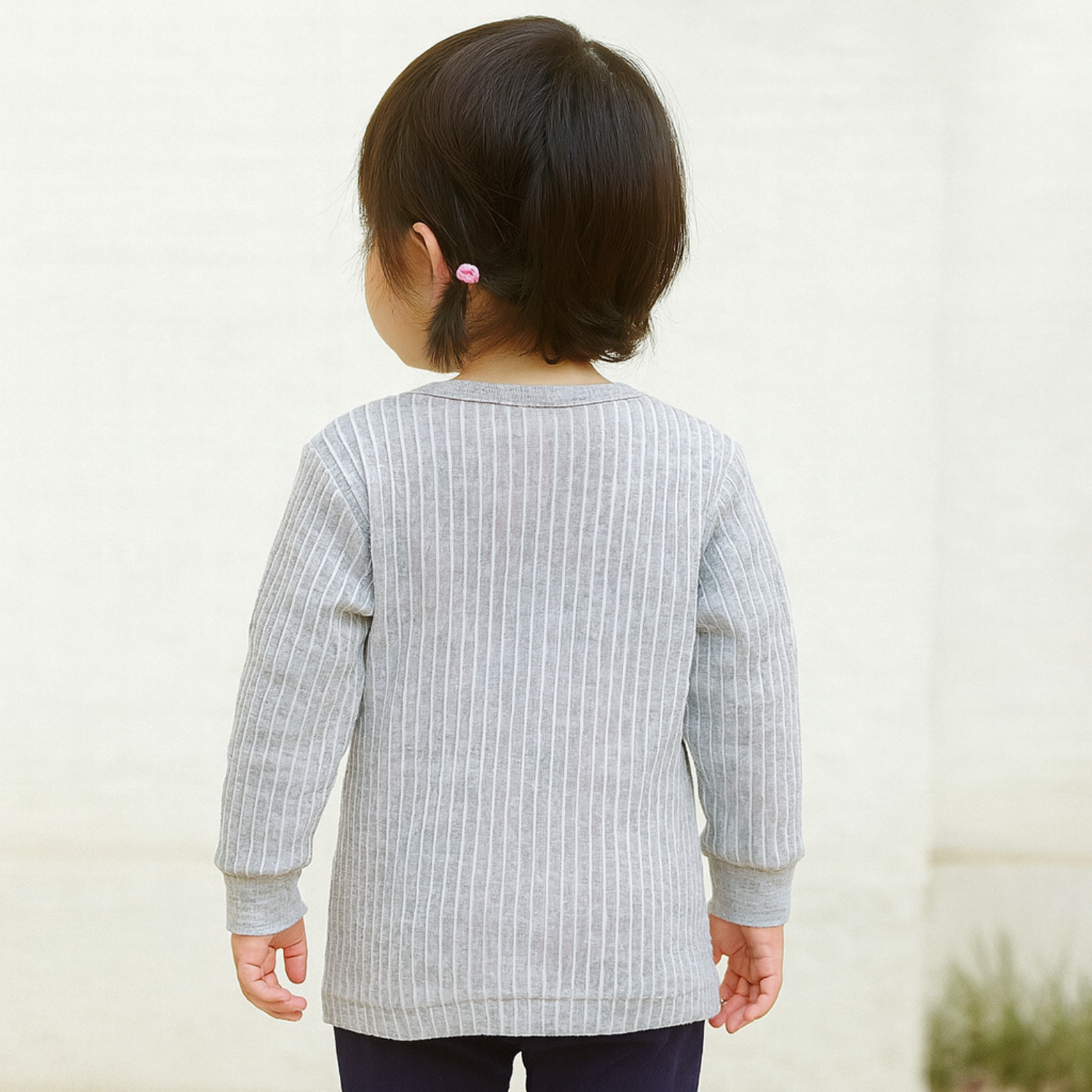SMILE BABY Full-Sleeve Thermal T-Shirt for Babies & Kids (0–6 Years) – Soft Cotton Rib Winter Wear