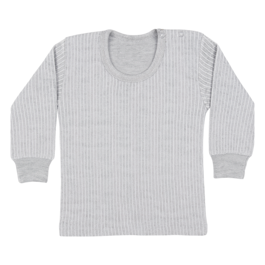 SMILE BABY Full-Sleeve Thermal T-Shirt for Babies & Kids (0–6 Years) – Soft Cotton Rib Winter Wear