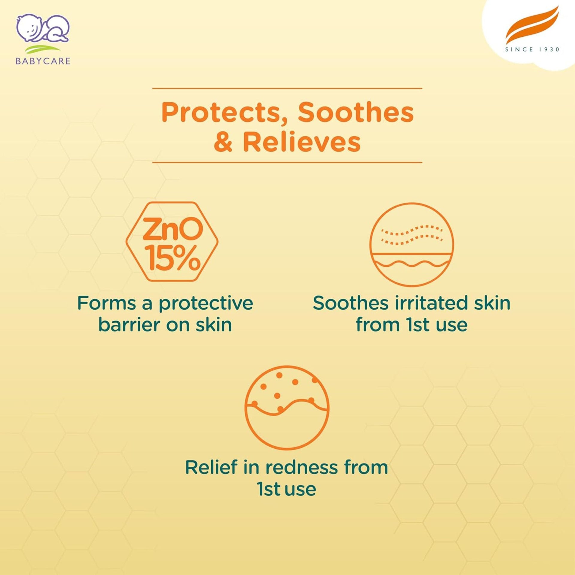 Himalaya Baby Rash Relief Cream with Pure Cow Ghee - 50GM |Helps heal and prevent diaper rash | For baby's sensitive skin