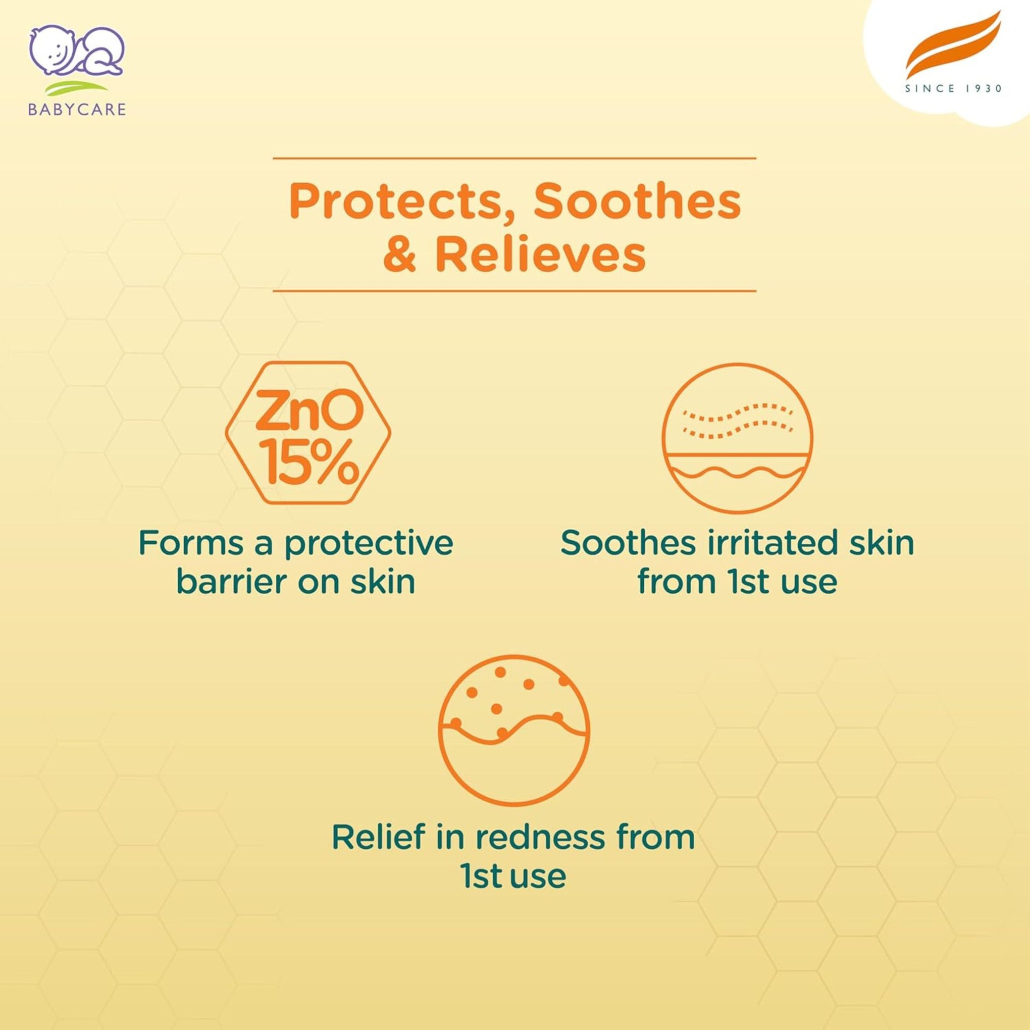 Himalaya Baby Rash Relief Cream with Pure Cow Ghee - 50GM |Helps heal and prevent diaper rash | For baby's sensitive skin