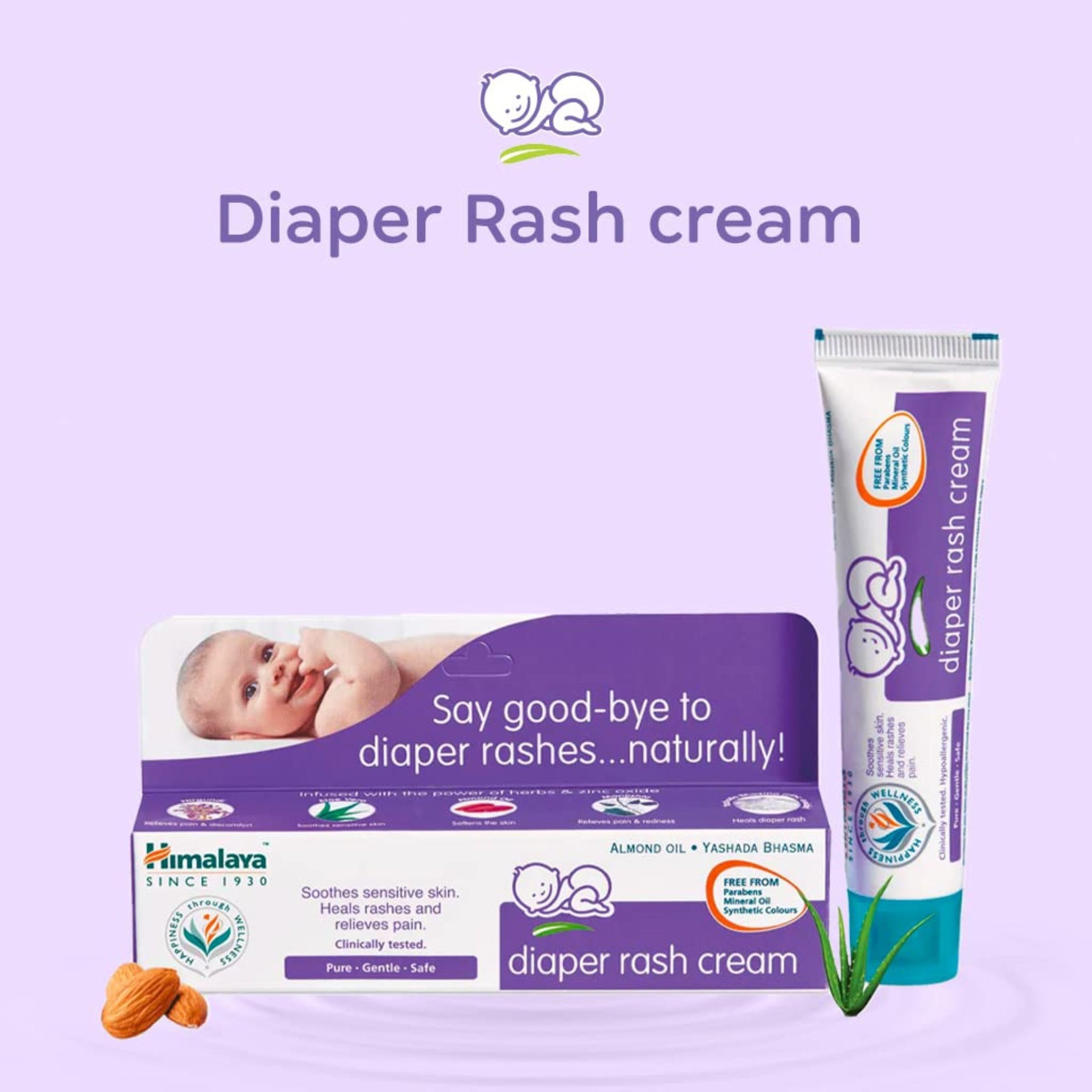 Himalaya Baby Gift Pack Basket,Pack of 1 set,white ," Included Components :  Baby Cream, Baby Massage OiI, Baby Powder,Diaper Rash Cream, Baby Wipes, Shampoo, Soap "