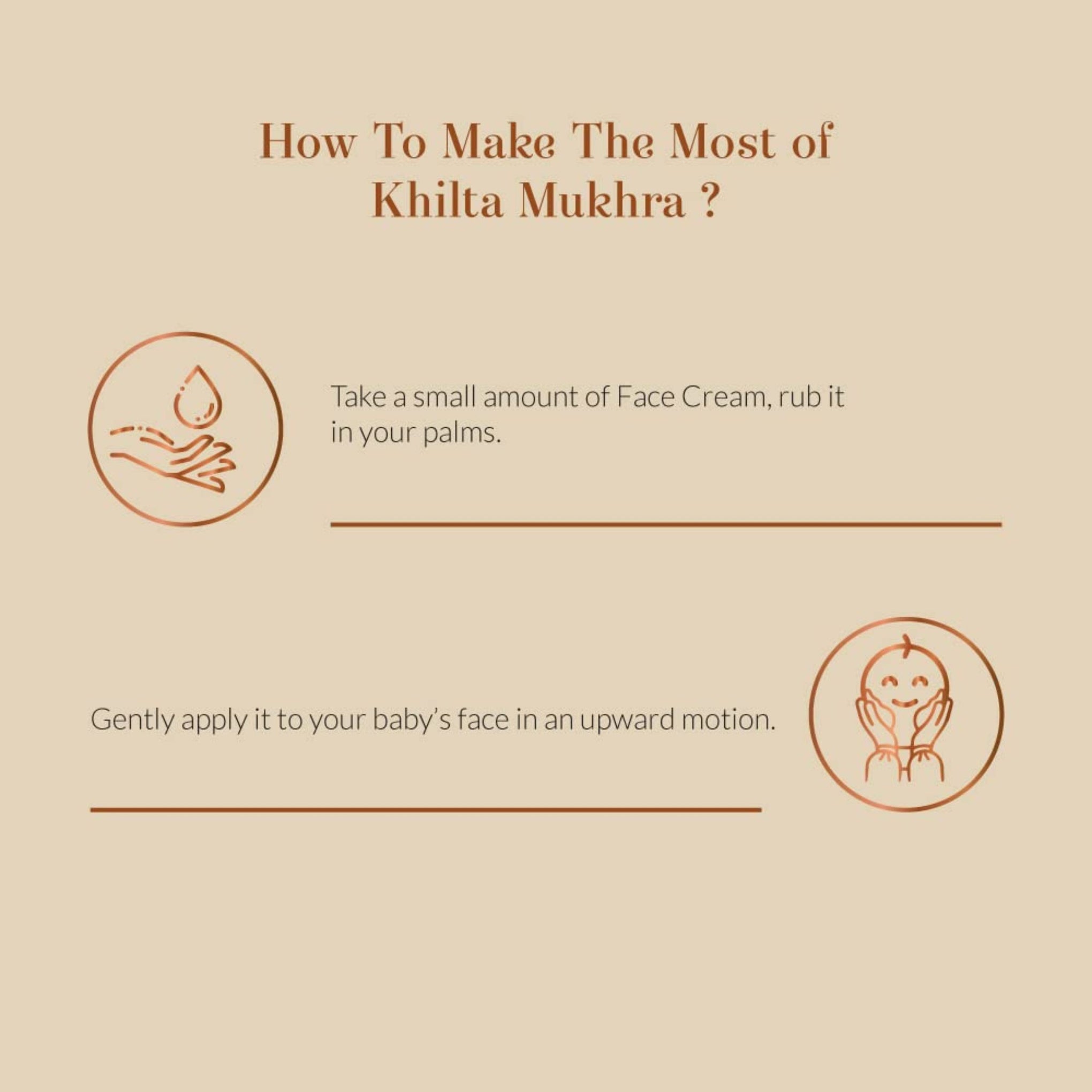 Baby Forest Khilta Mukhra Baby Face Cream | Ayurvedic Nourishing Cream for Babies | With Licorice, Shea Butter & Natural Oils | 50 g