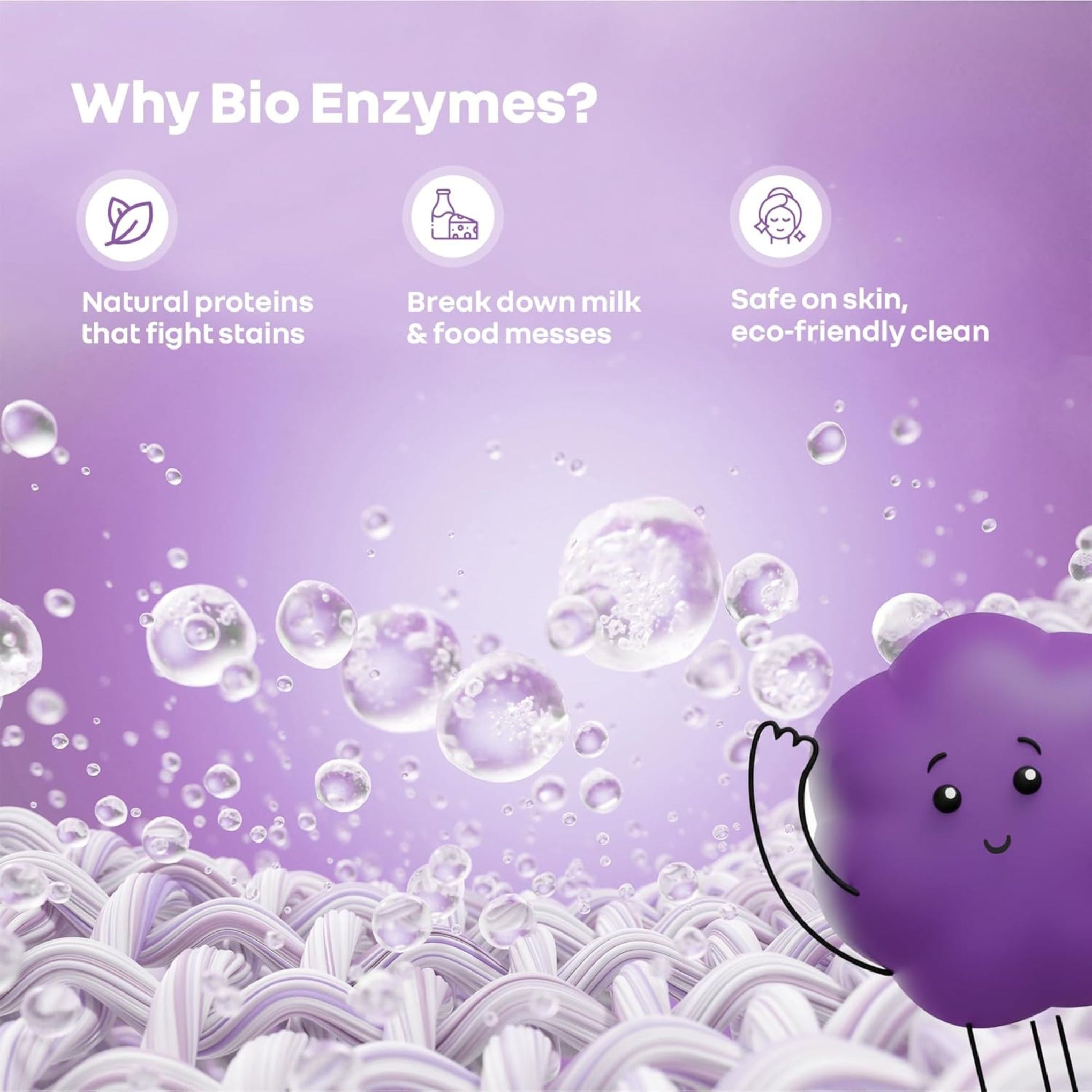 R for Rabbit Hygo Care Baby Liquid Detergent | Powered by Bio Enzymes | Tough on Stains, Gentle on Skin | No Phosphates, Parabens or Bleach | For Baby Laundry | 1000 ml