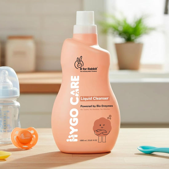 R for Rabbit HygoCare Liquid Cleanser for Baby Essentials | Powered by Bio Enzymes | Removes Milk, Food & Oil Residues | 1000 ml