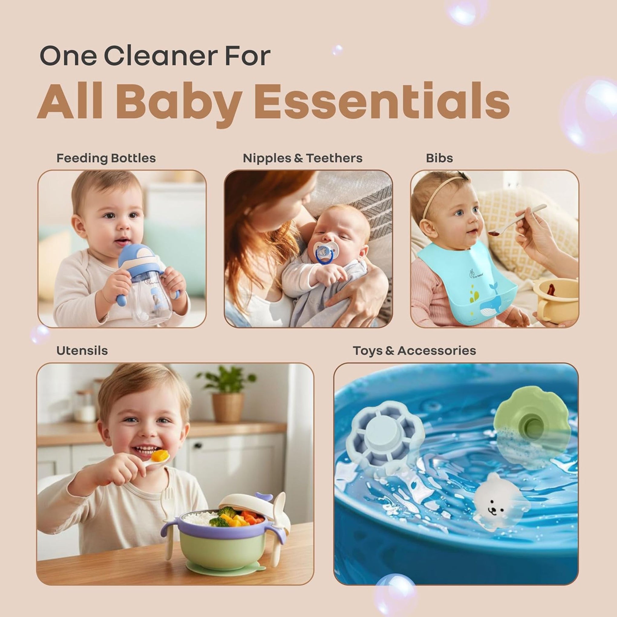 R for Rabbit HygoCare Liquid Cleanser for Baby Essentials | Powered by Bio Enzymes | Removes Milk, Food & Oil Residues | 1000 ml