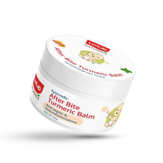 Luv Lap LuvLap Naturals After Bite Turmeric Balm with Pudina, Relieves Rashes, Insect Bites, Antiseptic & Anti-inflammatory, 100% Ayurvedic, 25g, Yellow