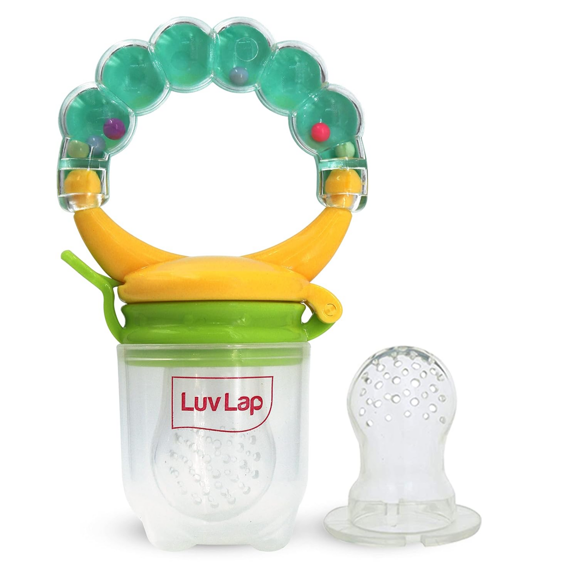 LuvLap Silicone Food/Fruit Nibbler with Extra Mesh, Soft Pacifier/Feed
