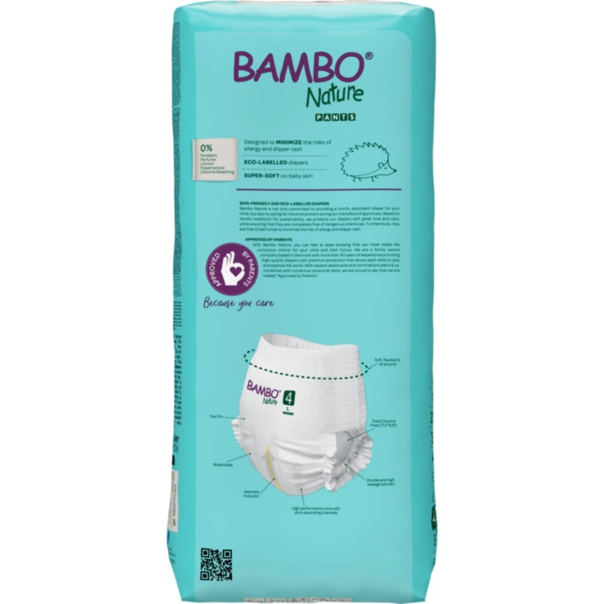 Bambo Nature Baby Diaper Pants Size 4 (L), 7–12 kg | Ultra-Soft, Breathable & Eco-Friendly | Available in 20 Pcs & 40 Pcs