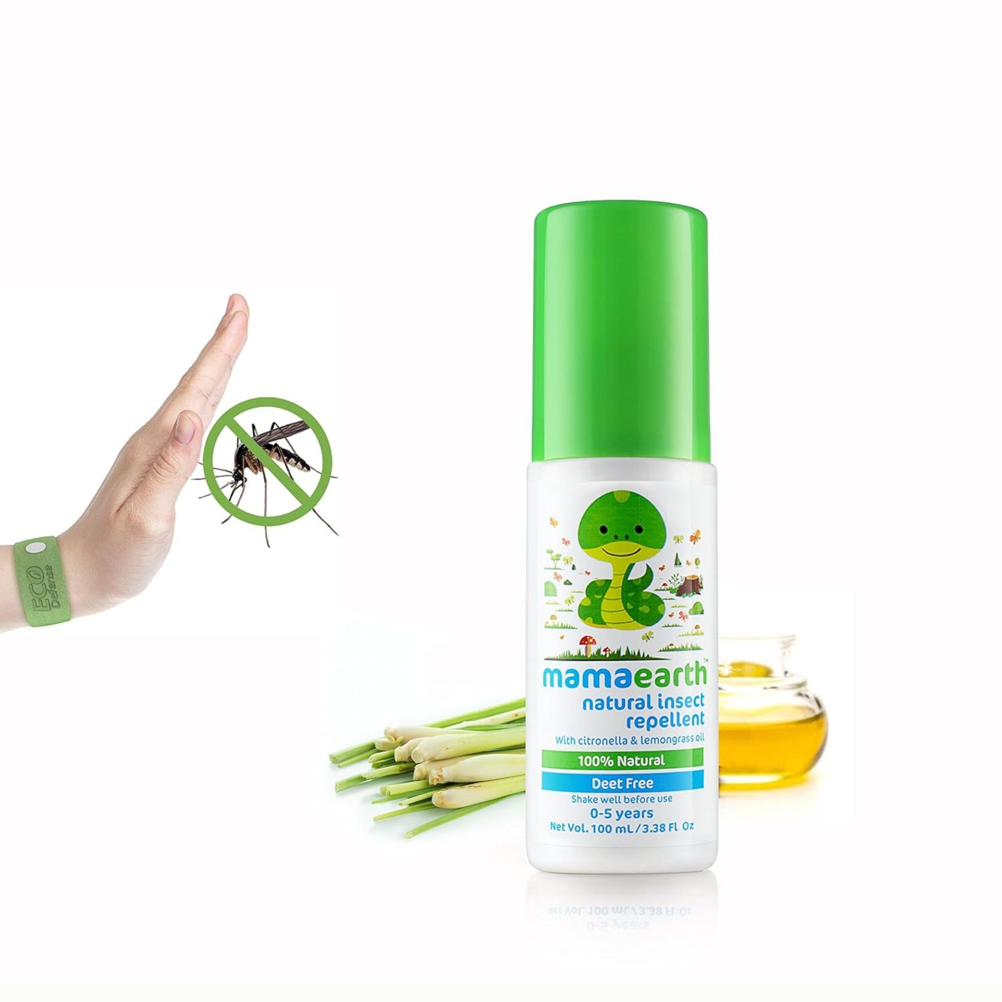 Mamaearth Baby mamaearth Natural Mosquito Repellent Spray With Lemongrass Oil - 100 ml