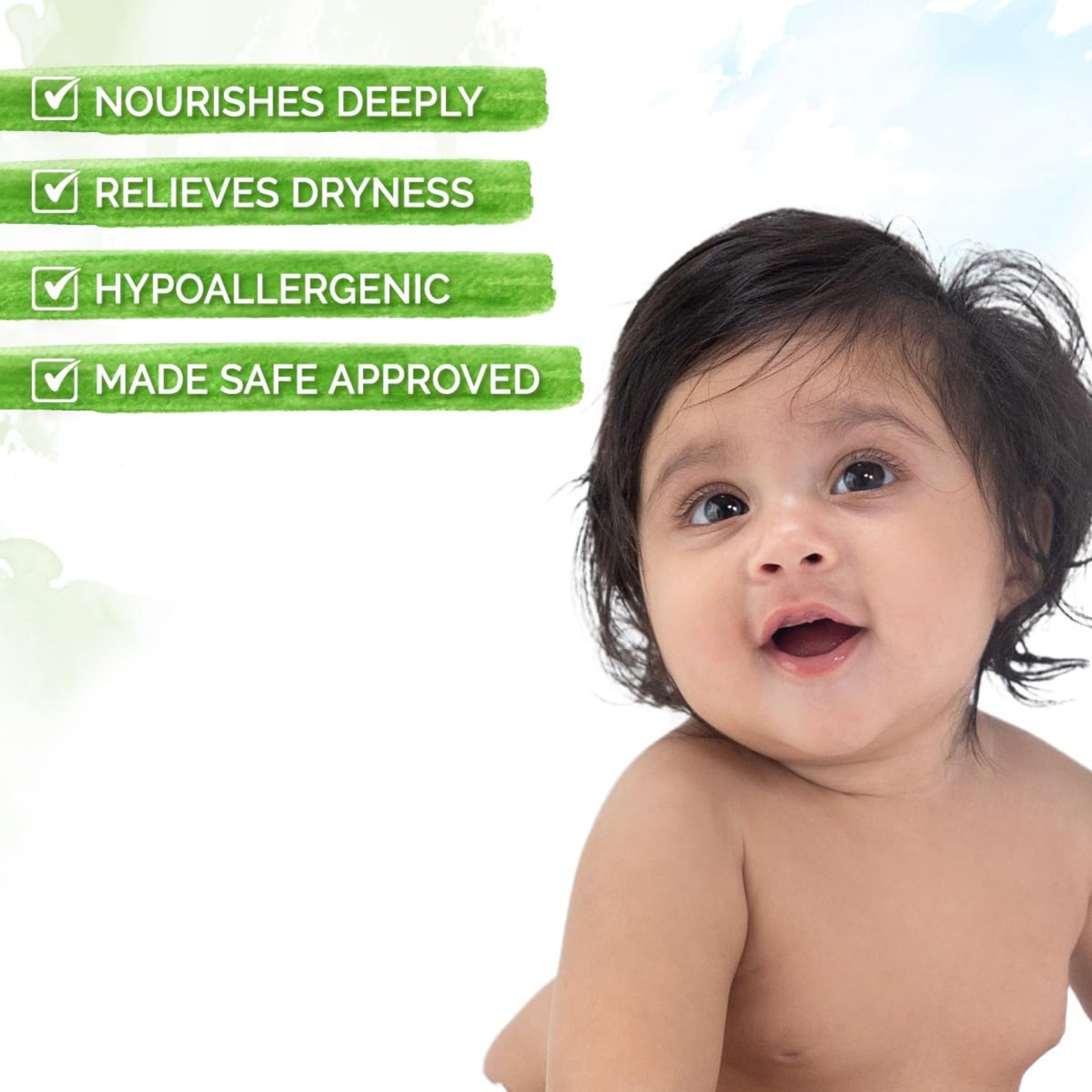 Mamaearth Moisturizing Daily Lotion For Babies - 100ml | Infused with Cocoa Butter, Shea Butter & Jojoba Oil | Helps to Relieve Dryness & Provides Deep Skin Nourishment