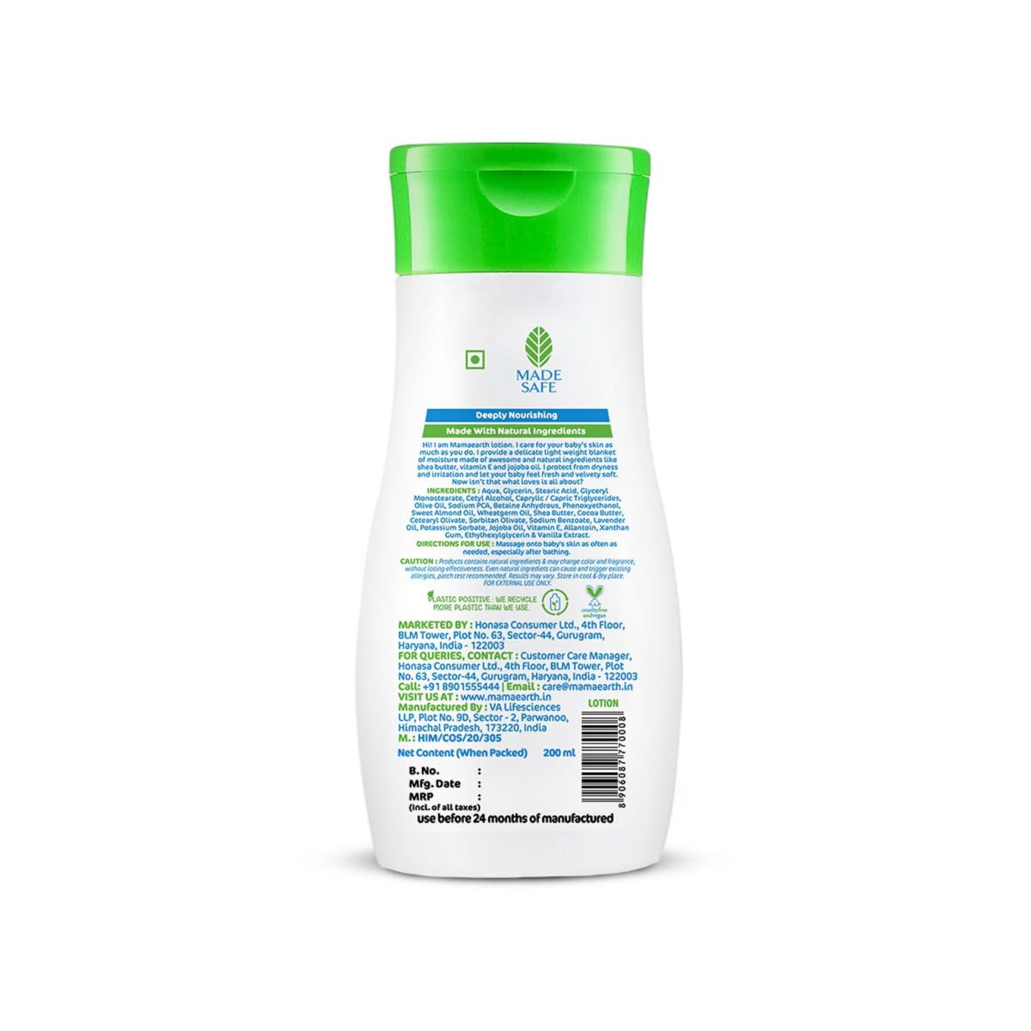 Mamaearth Moisturizing Daily Lotion For Babies - 100ml | Infused with Cocoa Butter, Shea Butter & Jojoba Oil | Helps to Relieve Dryness & Provides Deep Skin Nourishment