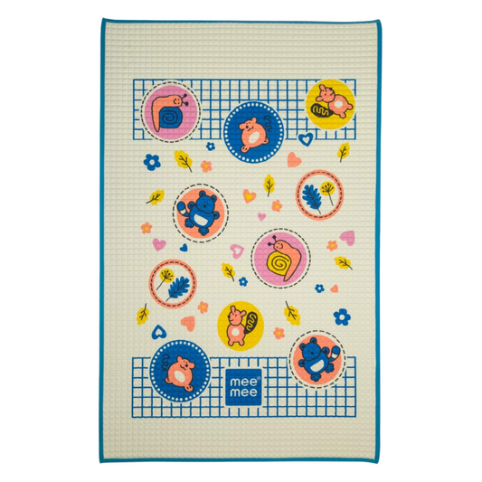 Mee Mee Air-Filled Waterproof Multi-Functional Mat, Blue,Orange
