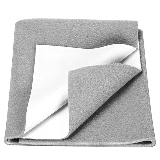 Mee Mee Reusable Water Proof Cotton Bed Protector Sheet/Extra Absorbent Mat/Dry Sheets/Urine Sheet/Dry Mat (70CmX100Cm , 50cmX70cm ,) (S , M ,  SIZE, grey)