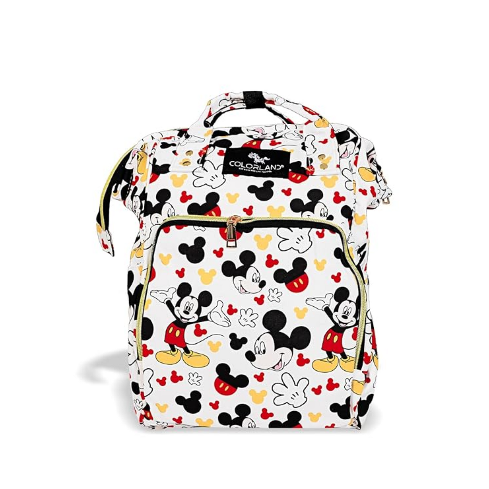 Smile Baby Diaper Bag/ Mummy Bag/ Nursery Bag Stylish Travelling Backpack Spacious, Multifunctional, Stylish & Waterproof baby bag. (Multi mickey mouse)