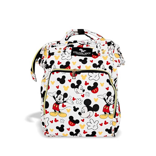 Smile Baby Diaper Bag/ Mummy Bag/ Nursery Bag Stylish Travelling Backpack Spacious, Multifunctional, Stylish & Waterproof baby bag. (Multi mickey mouse)