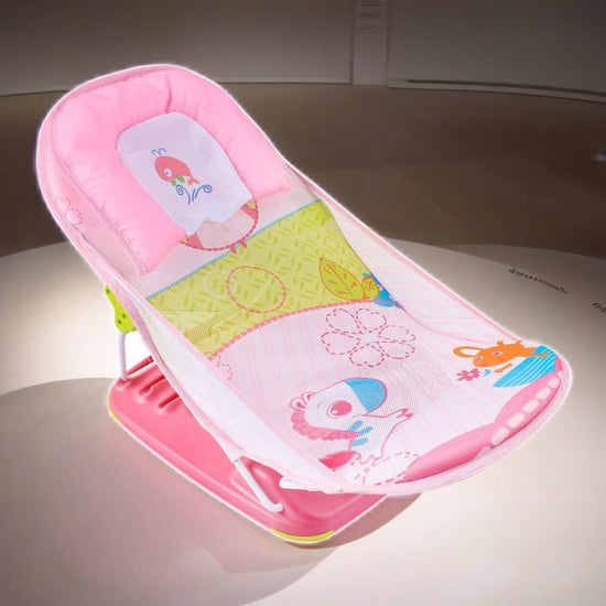 Mastela - Baby Bath Seat And Chair For Newborn - Pink , Material Foam : Plastic, Metal