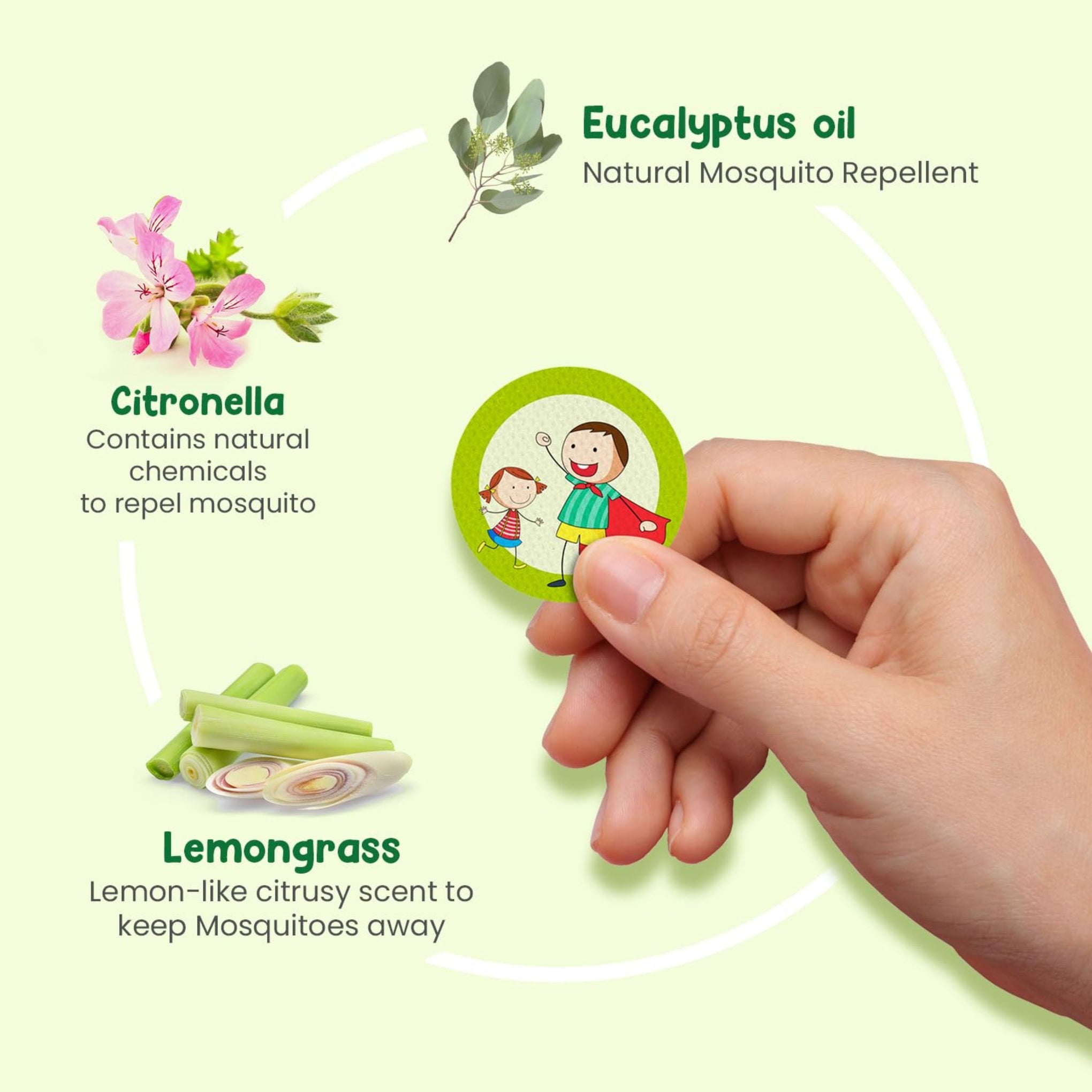 Mother Sparsh 100% All Natural Mosquito Repellent Patches for Babies with 12hr. Protection  (24 Patches)