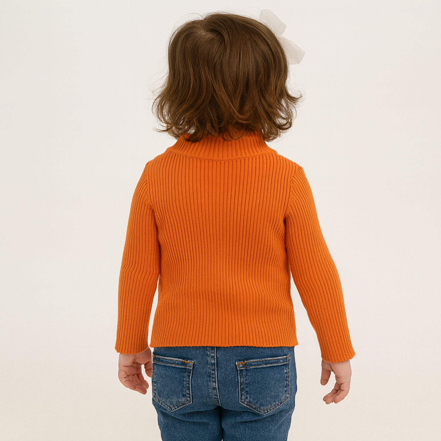 Smile Baby Ribbed Turtleneck Sweater – Soft Knit for 6M to 24M (Multiple Colors)