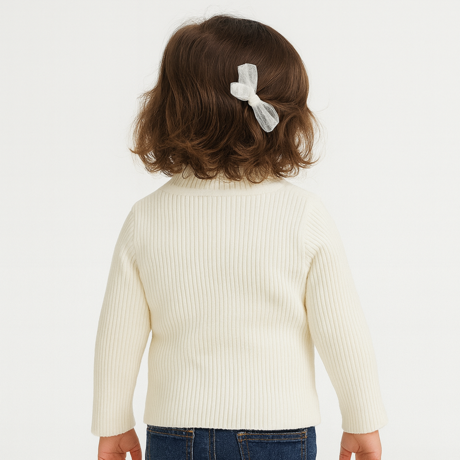 Smile Baby Ribbed Turtleneck Sweater – Soft Knit for 6M to 24M (Multiple Colors)