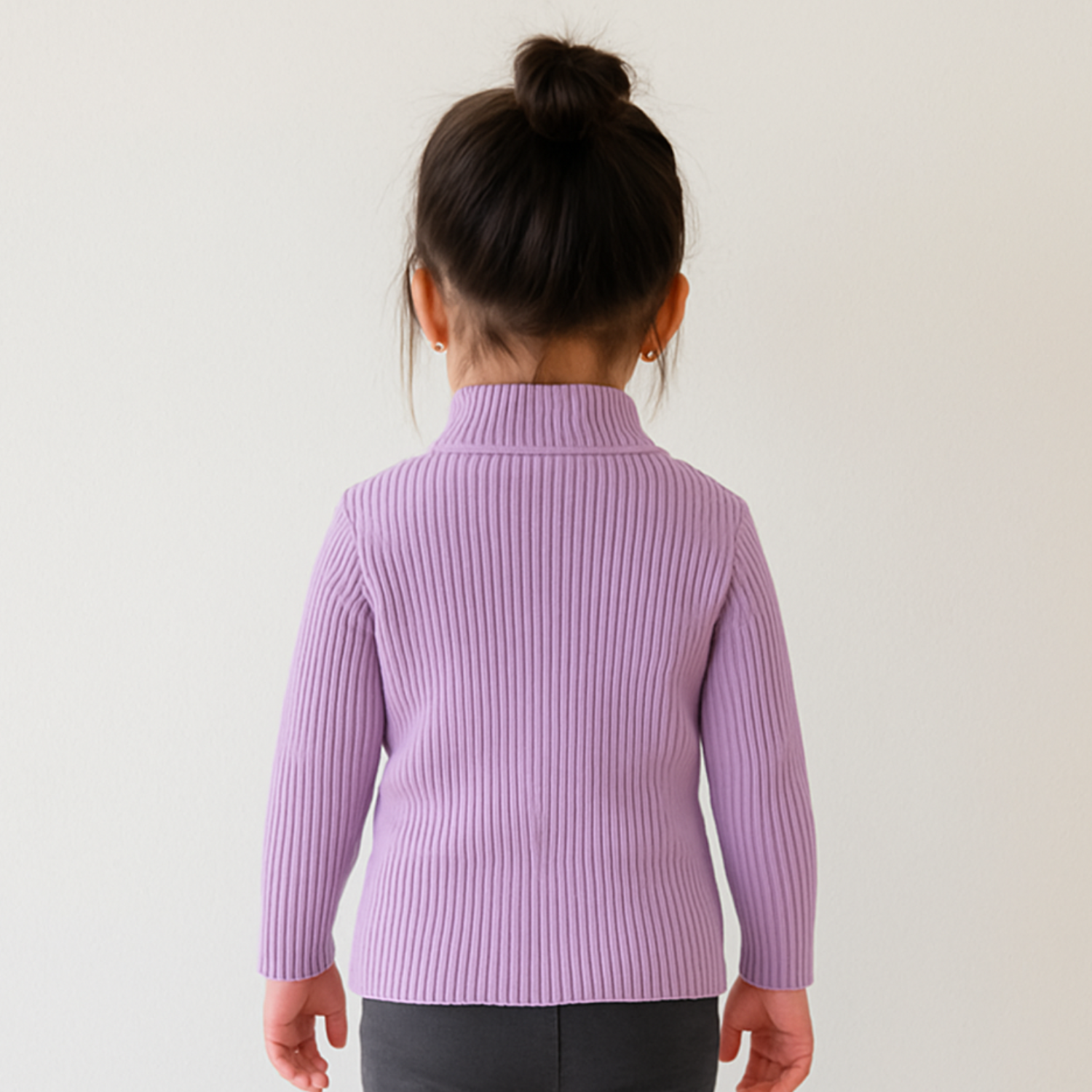 Smile Baby Ribbed Turtleneck Sweater – Soft Knit for 6M to 24M (Multiple Colors)