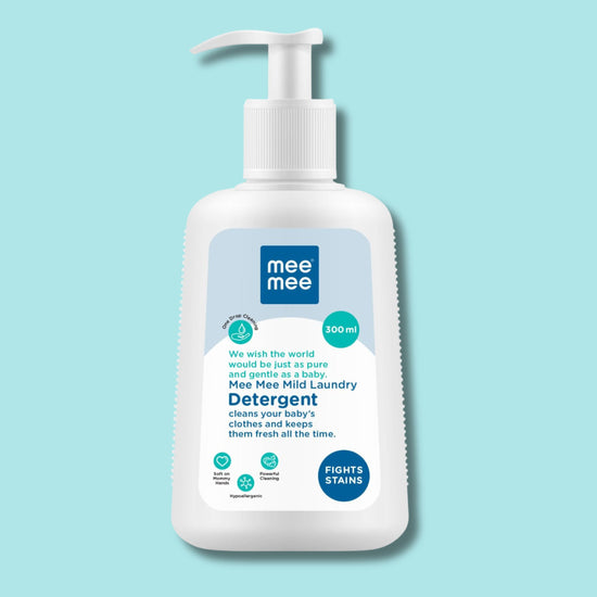 Mee Mee Baby Liquid Detergent 300 ml , 500ml & 1.5ml | Ph balanced, Free from Harsh Chemicals, Safe for mother's hands & baby's skin | Anti-Bacterial, Removes Stains & Odor with One Drop, Hypoallergenic ( pack of 1 )