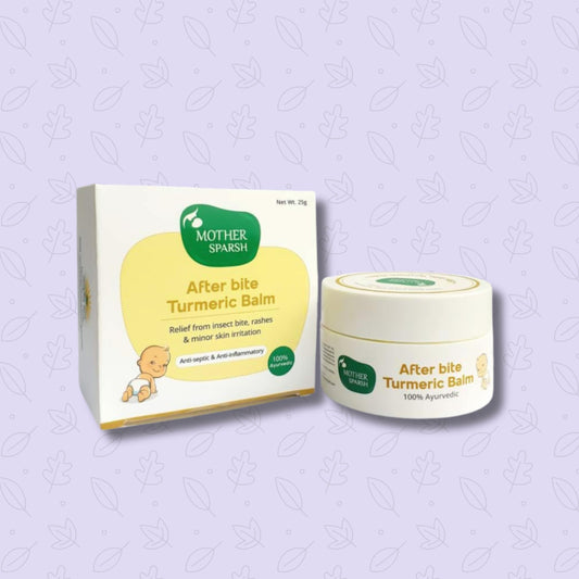 Mother Sparsh After Bite Turmeric Balm for Rashes And Mosquito Bites, 100% Ayurvedic, Gentle Skin Roll-On Formula, 25gm