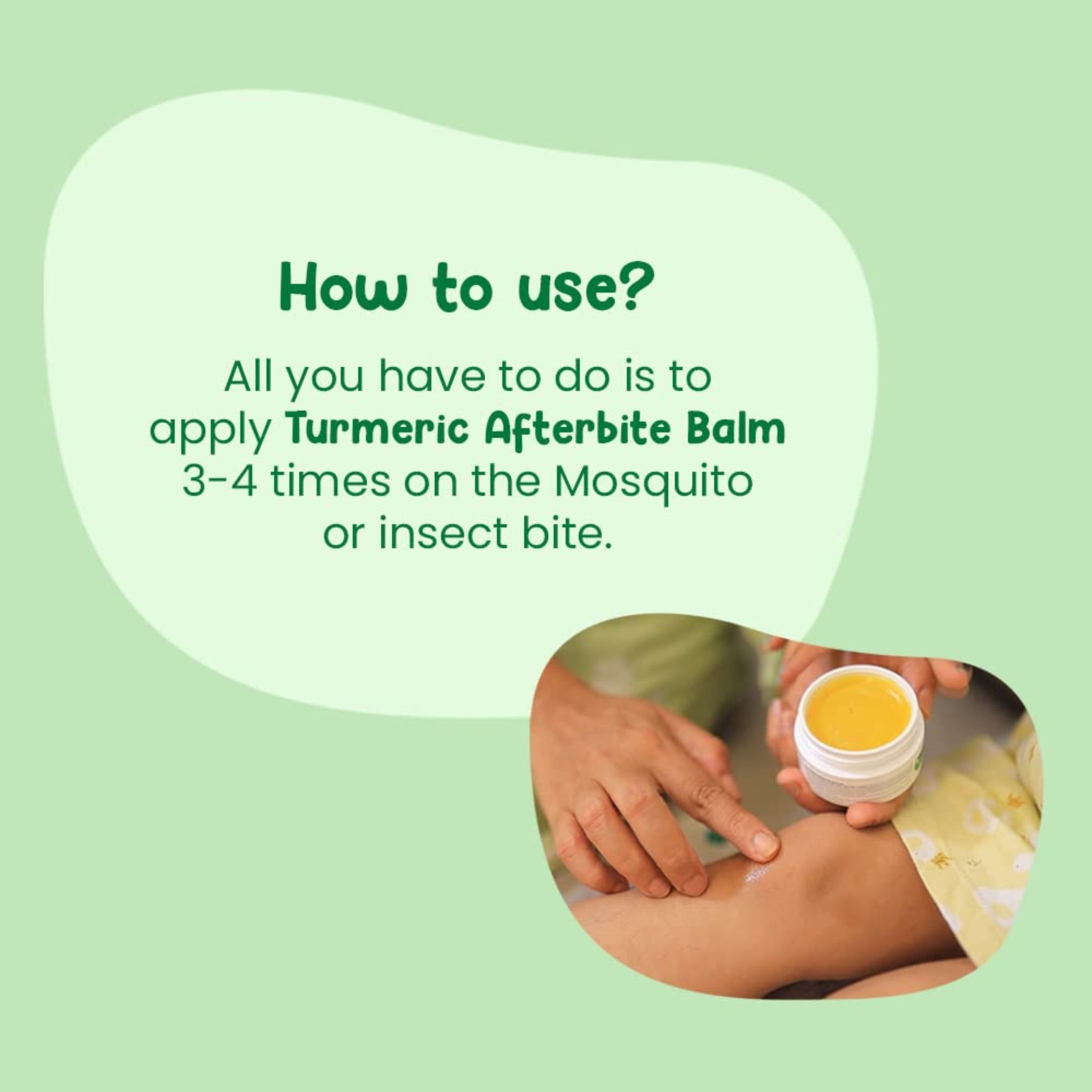 Mother Sparsh After Bite Turmeric Balm for Rashes And Mosquito Bites, 100% Ayurvedic, Gentle Skin Roll-On Formula, 25gm
