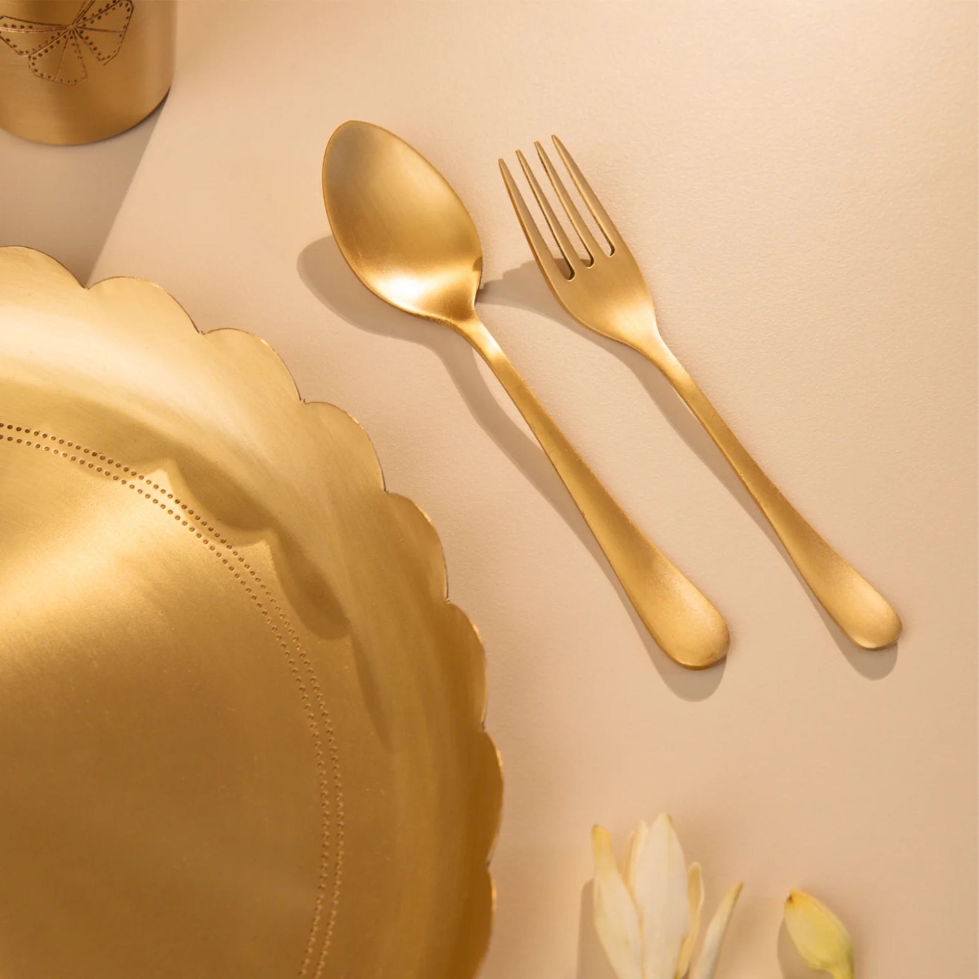 BABY FOREST Nanhi Dawat Pure Brass Kids Dining Set | Safe & Ayurvedic Feeding Set for Babies