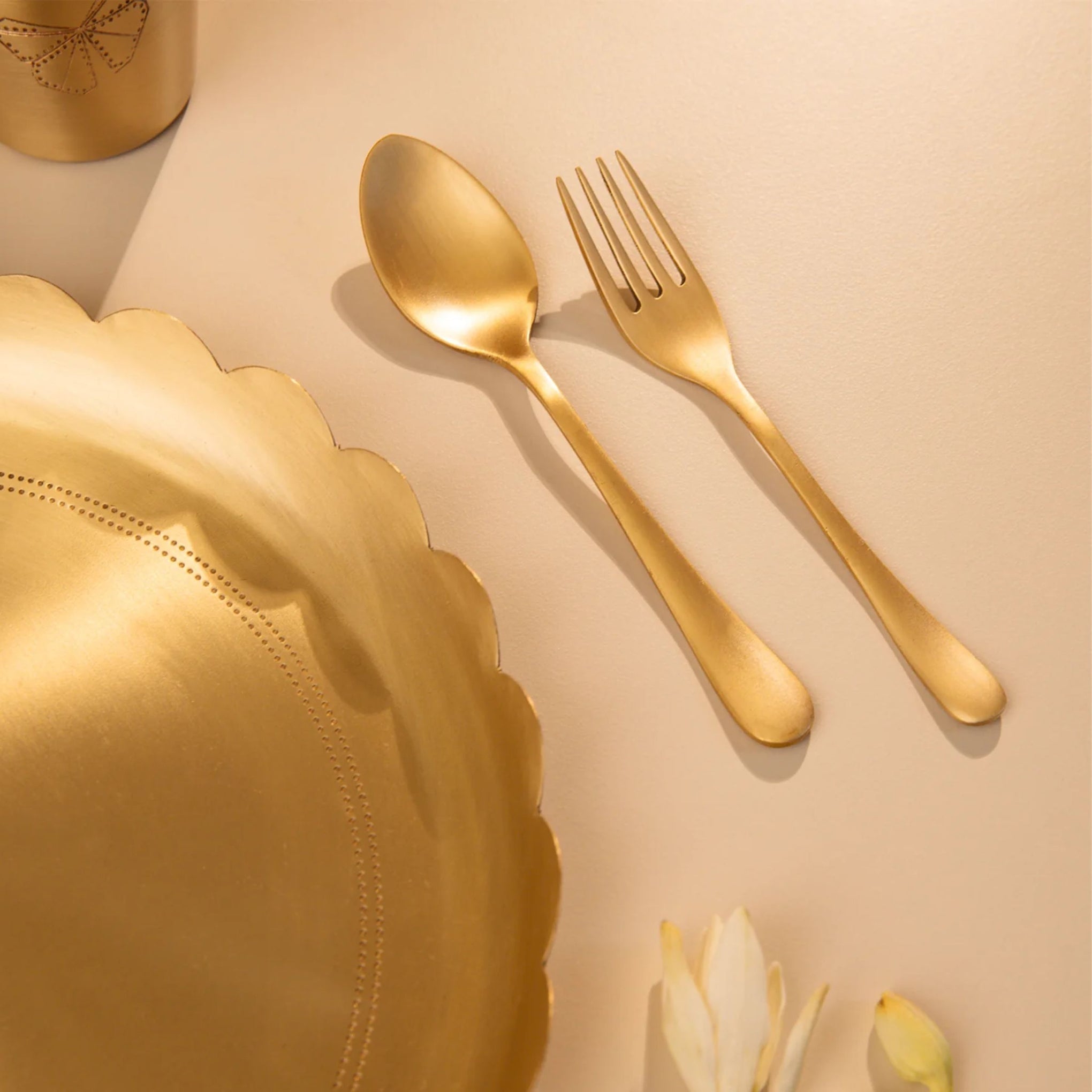 BABY FOREST Nanhi Dawat Pure Brass Kids Dining Set | Safe & Ayurvedic Feeding Set for Babies