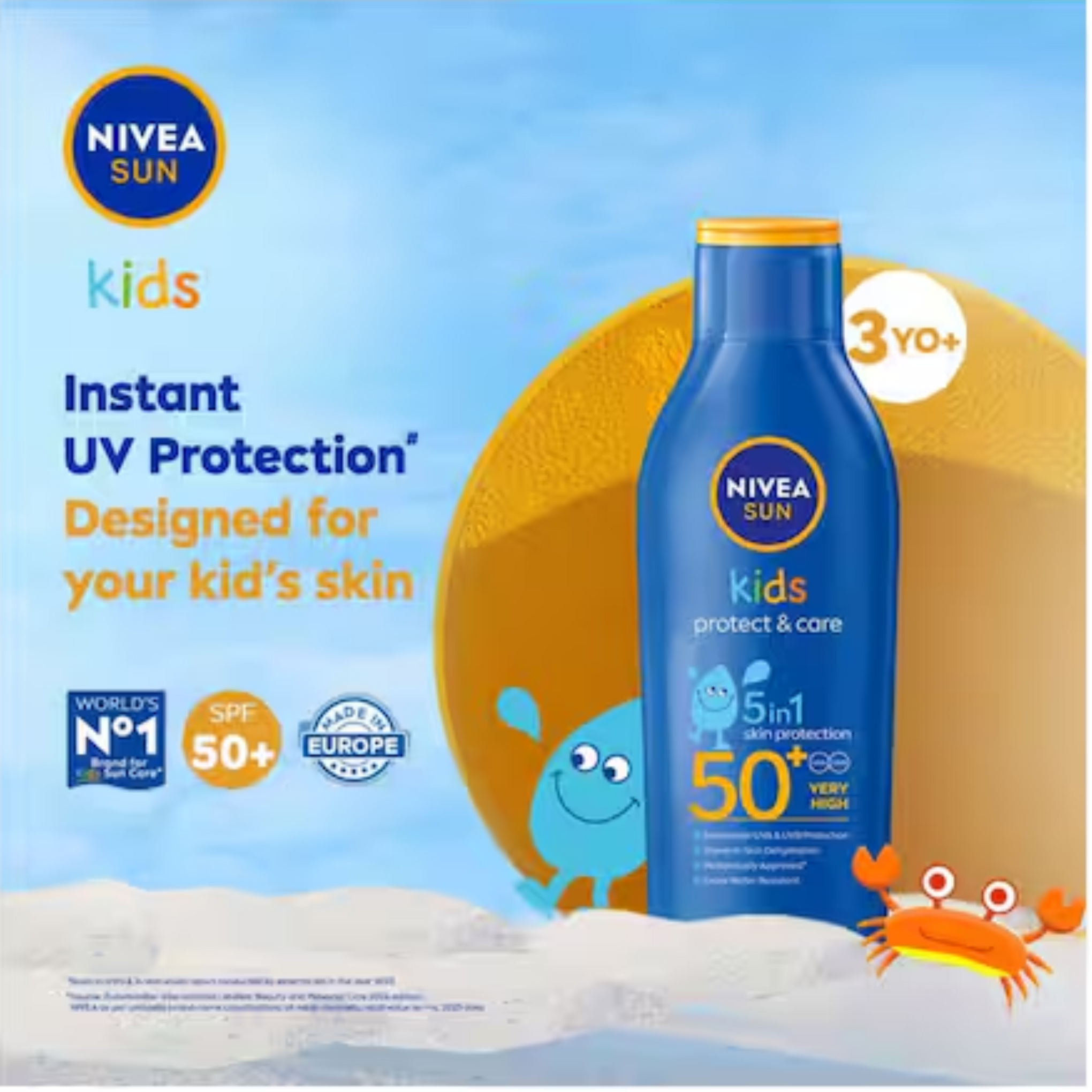 Nivea Sun Kids moisturizing lotion SPF50 125ml