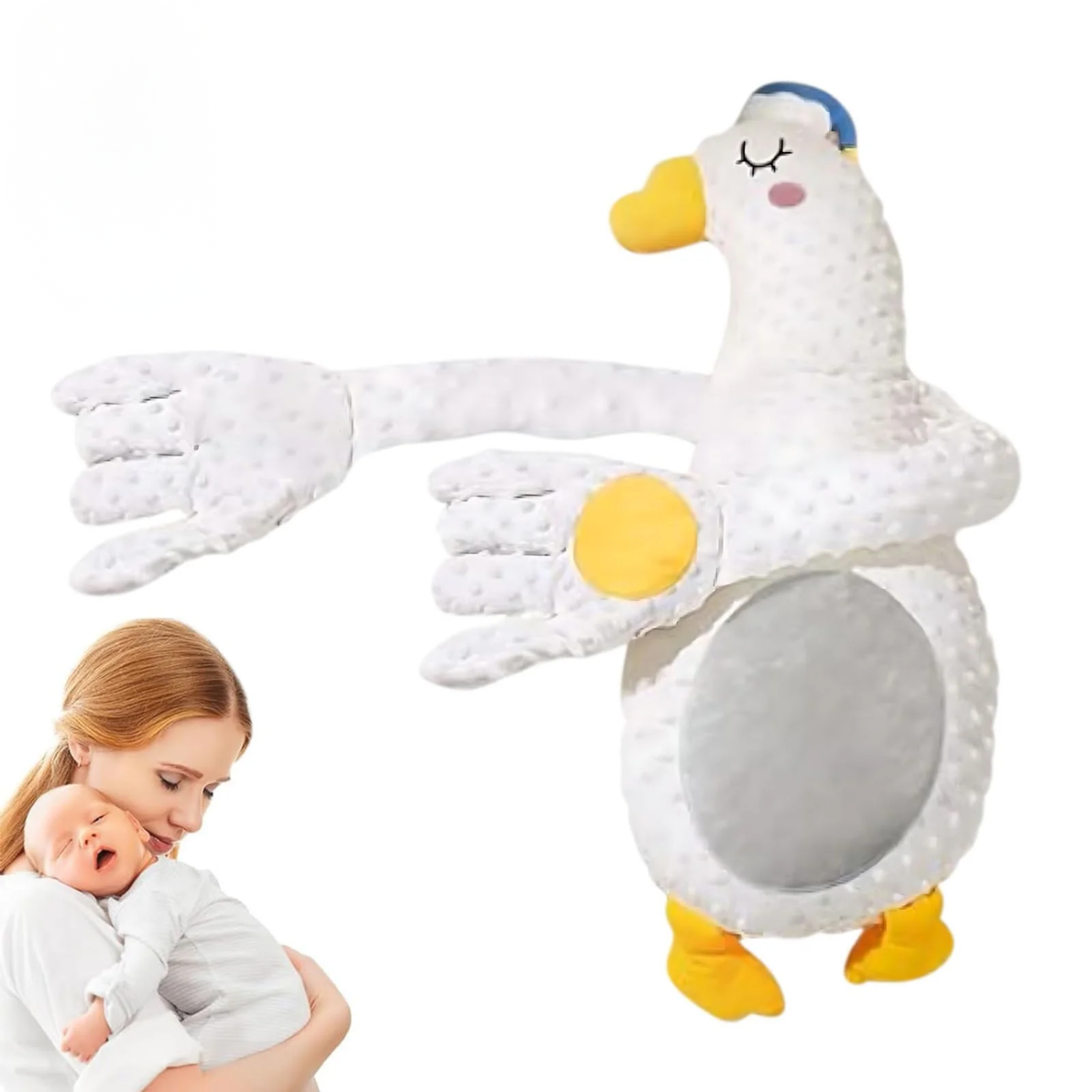 Smile Baby Nicos Goose Musical Hug Doll – Remote-Controlled Baby Soothing Pillow