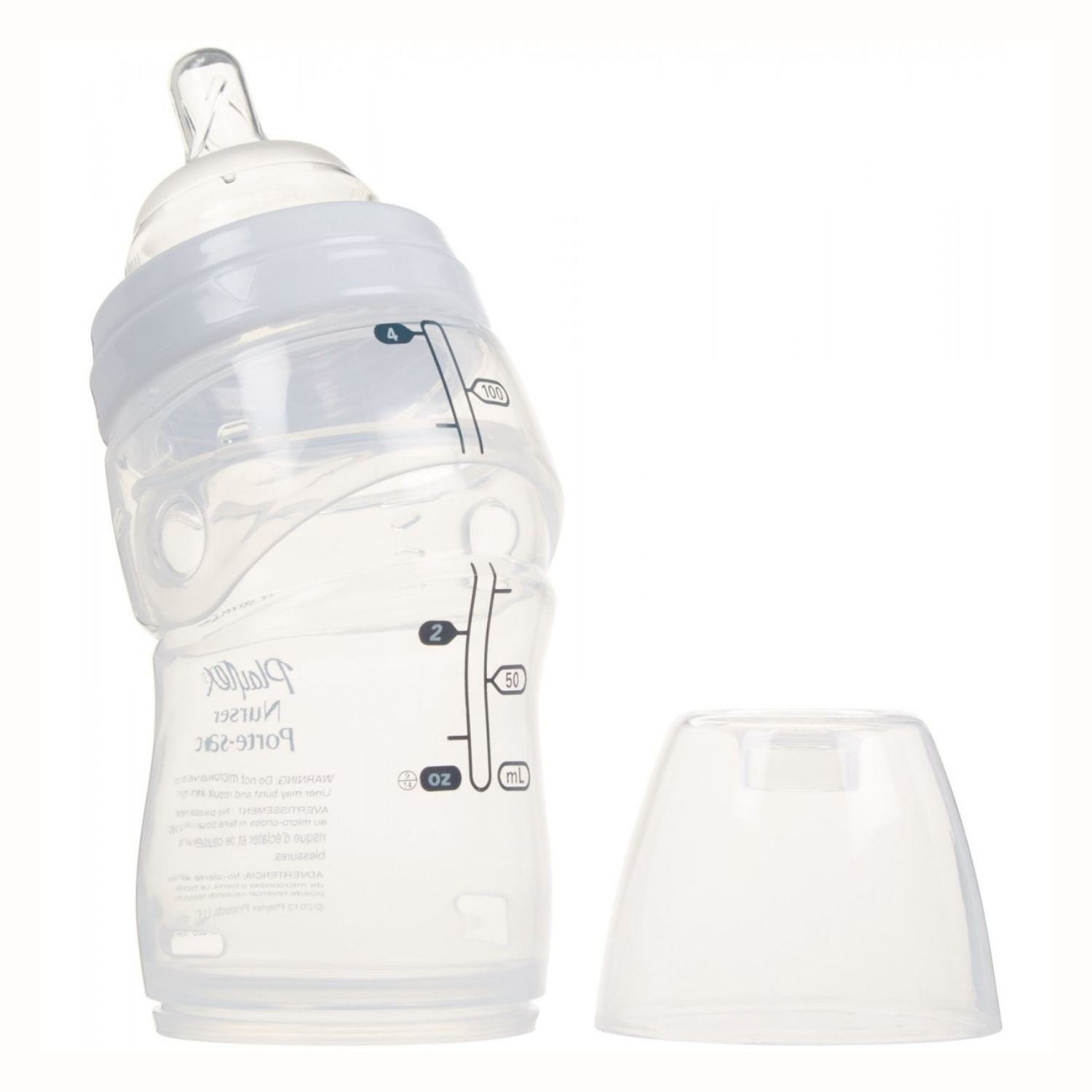 Playtex Drop-Ins Premium Nurser – Anti-Colic Baby Feeding Bottle with Disposable Liners