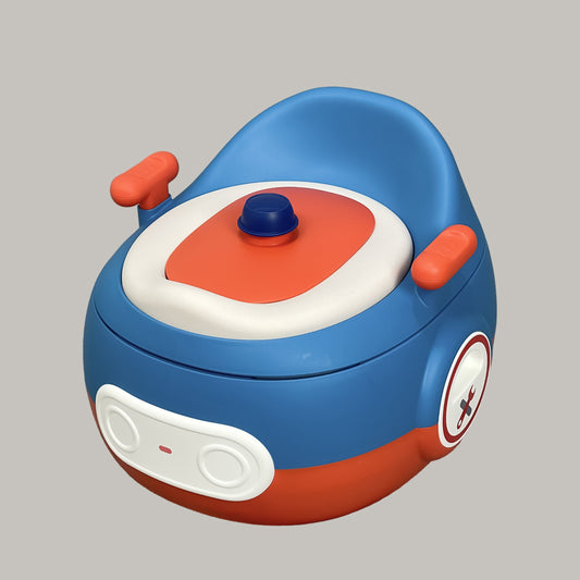 SMILE BABY Baybee Baby Potty Training Seat for Kids- Potty Toilet Seat for kids with Removable Tray Kids Baby Potty Seat Chair Baby Toilet Seat for Kids Baby Potty Seat for 1-5 Year Child (ORANGE \ BLUE ))