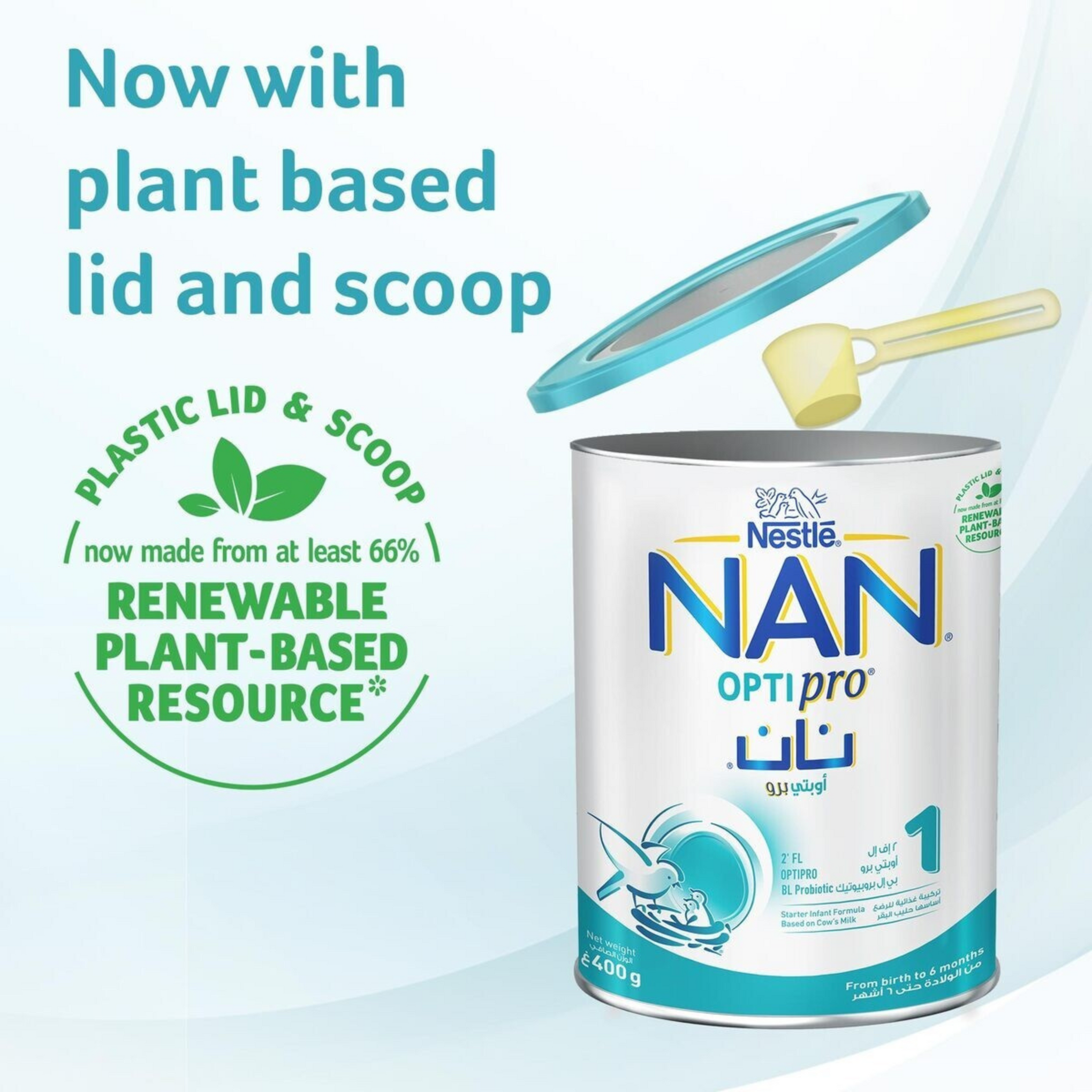 NESTLE Nan Optipro Starter Infant Formula Stage -1 - 400g, 0 to 6months