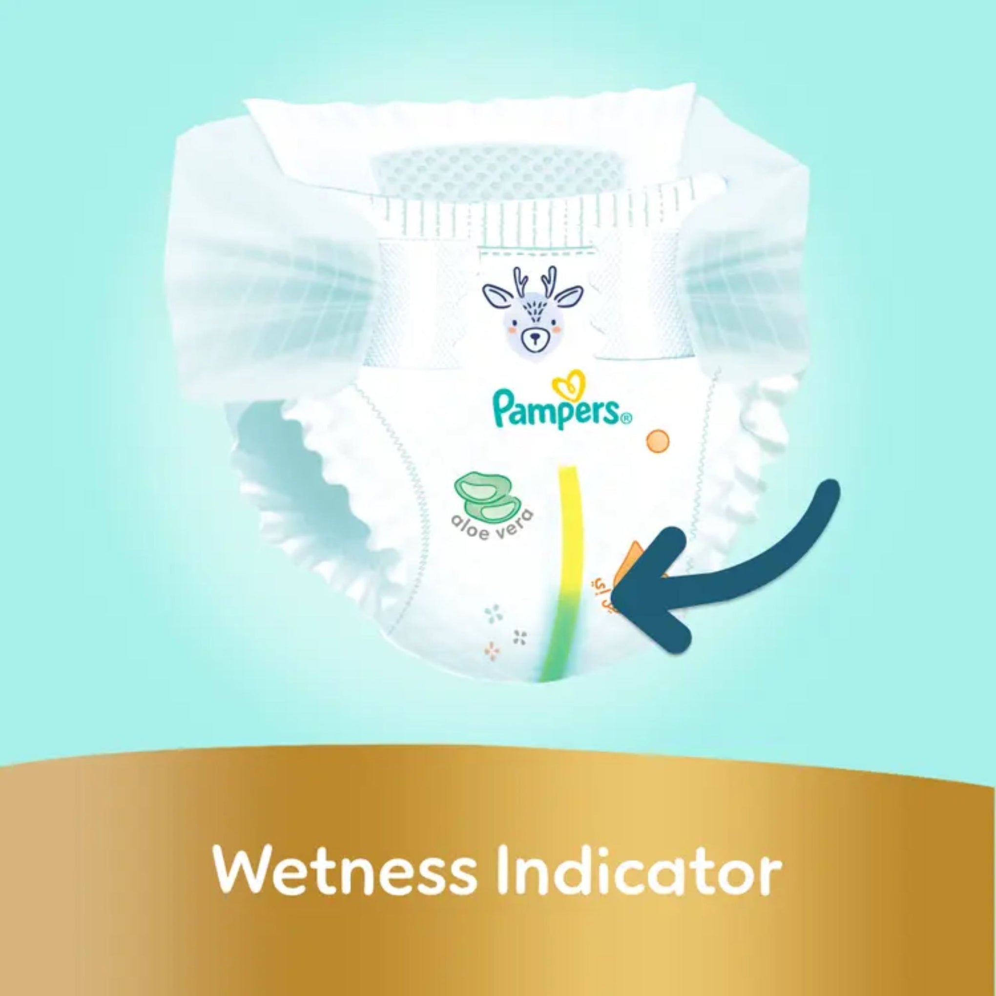 Pampers Ultimate Comfort Taped Diapers, Size 4, 9-14kg, Lotion infused with Aloe Vera and Vitamin E, x1000 Leak Locks Technology for Leakage Protection, Giga Box, 54 Count